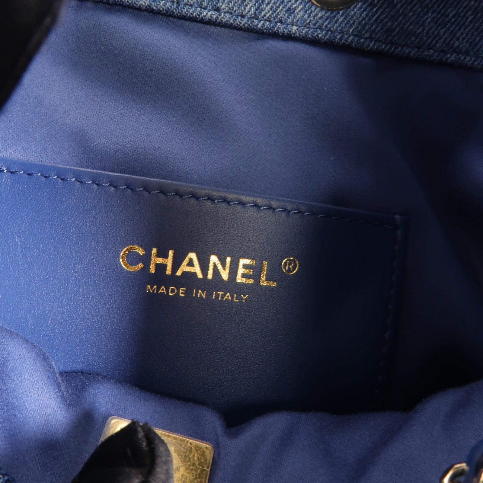 CHANEL 牛仔布Chanel 25 Small鏈帶肩背袋