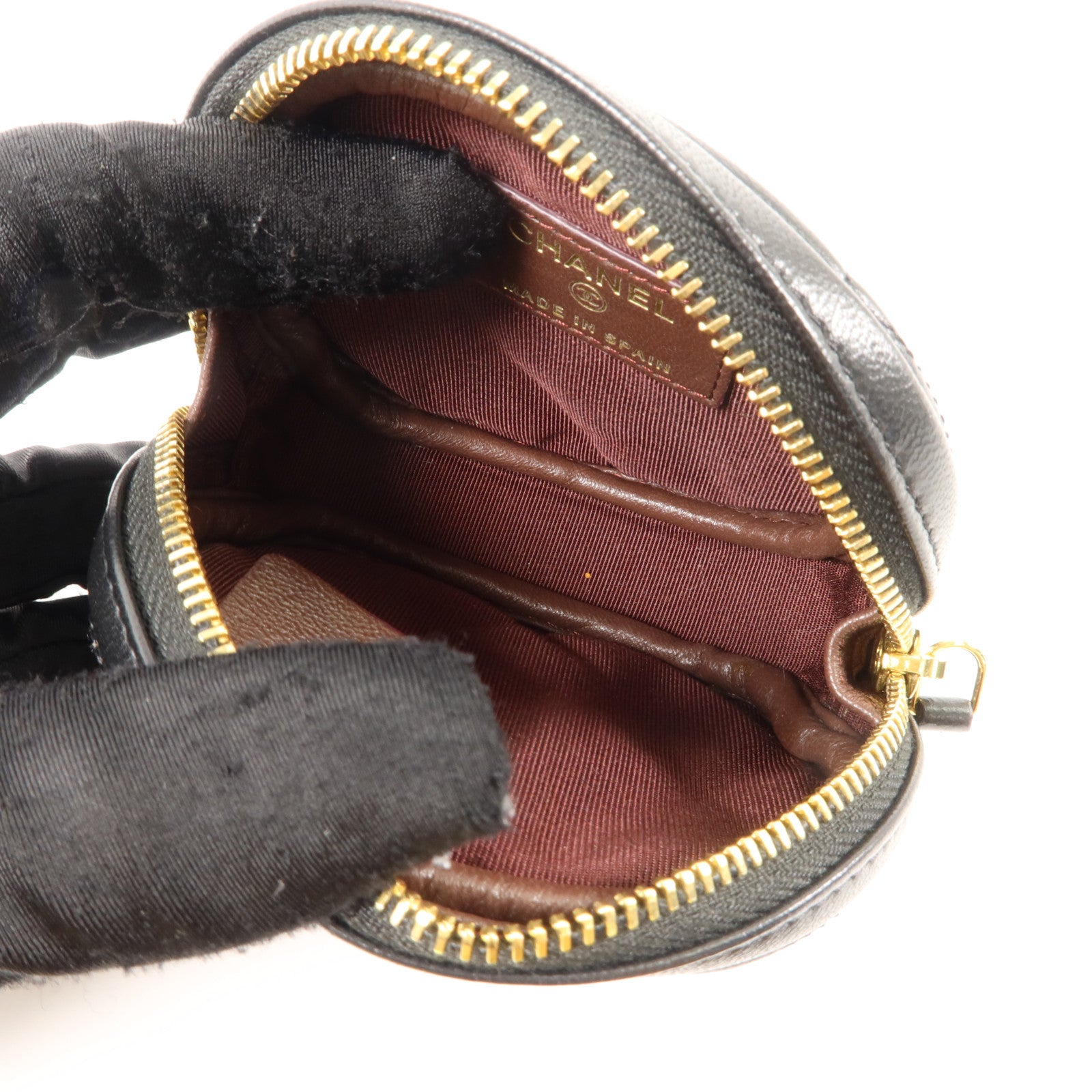 CHANEL 羊皮皮革Classic Round Coin Purse金扣零錢包