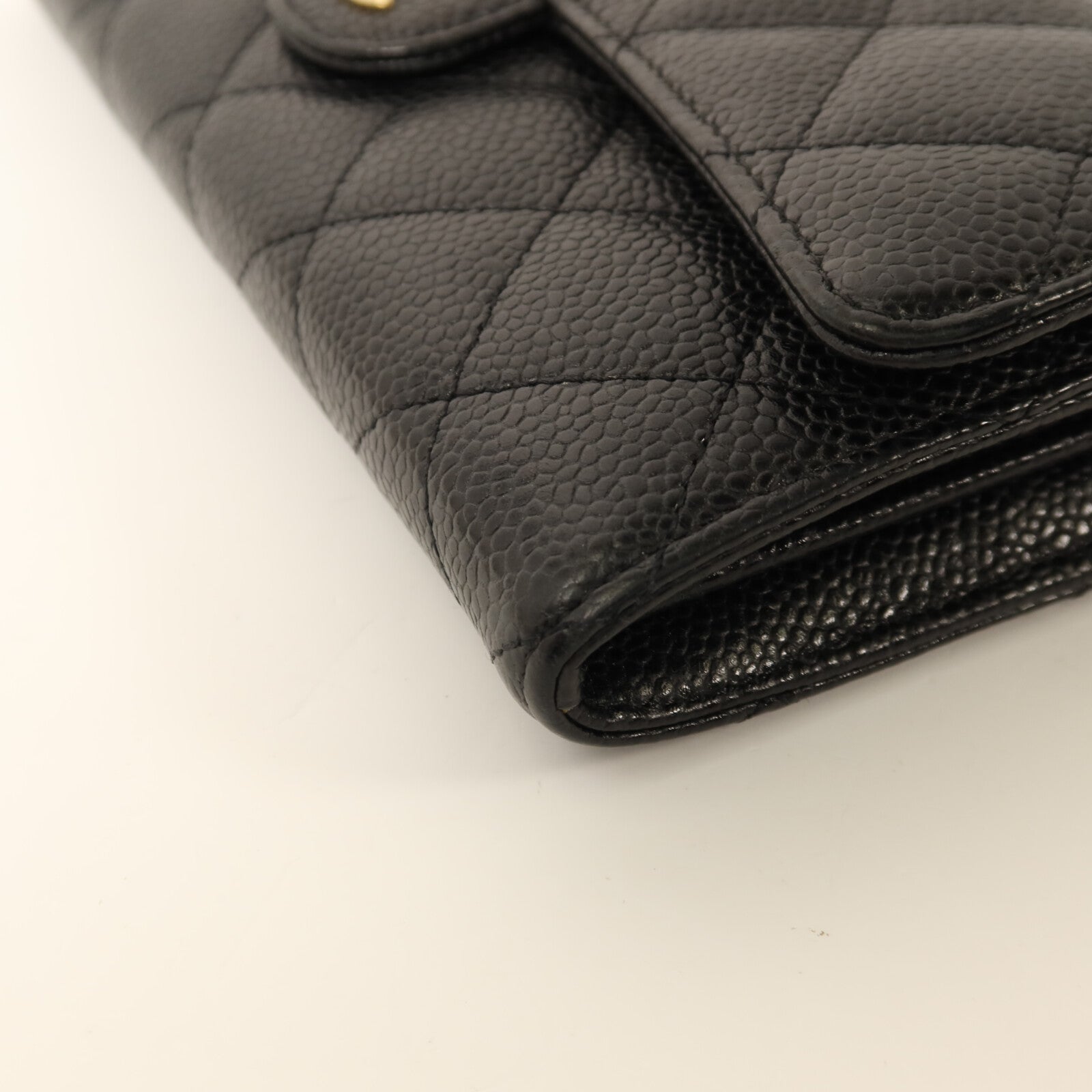 CHANEL 牛皮皮革Classic Long Wallet金扣長錢包