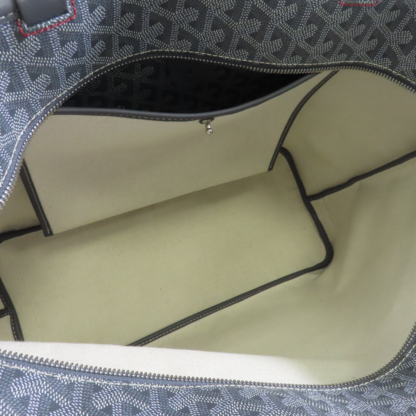 GOYARD 塗層帆布Tote Bag銀扣手挽袋灰色