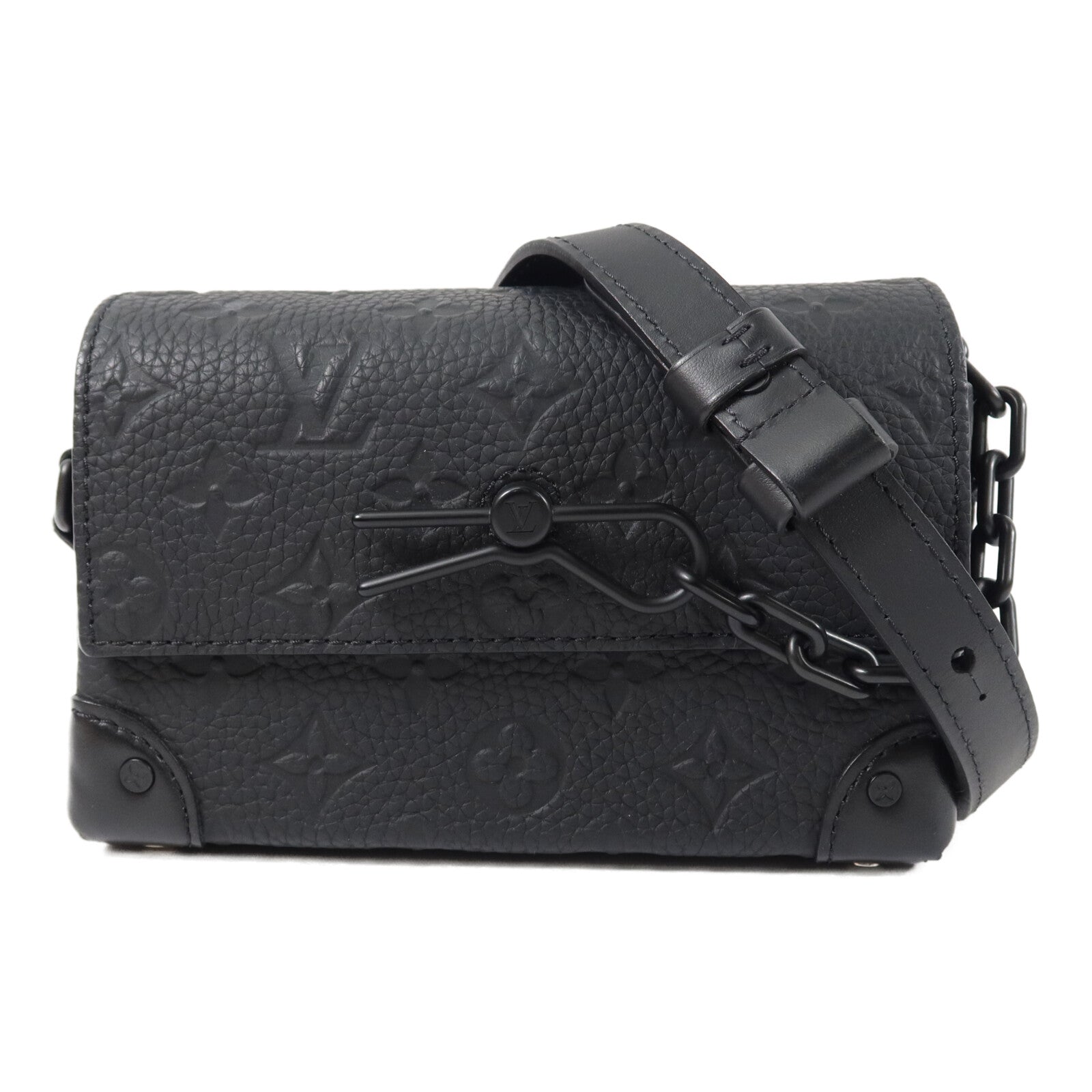 LOUIS VUITTON Monogram Taurillon Steamer Wearable Wallet扣肩背袋