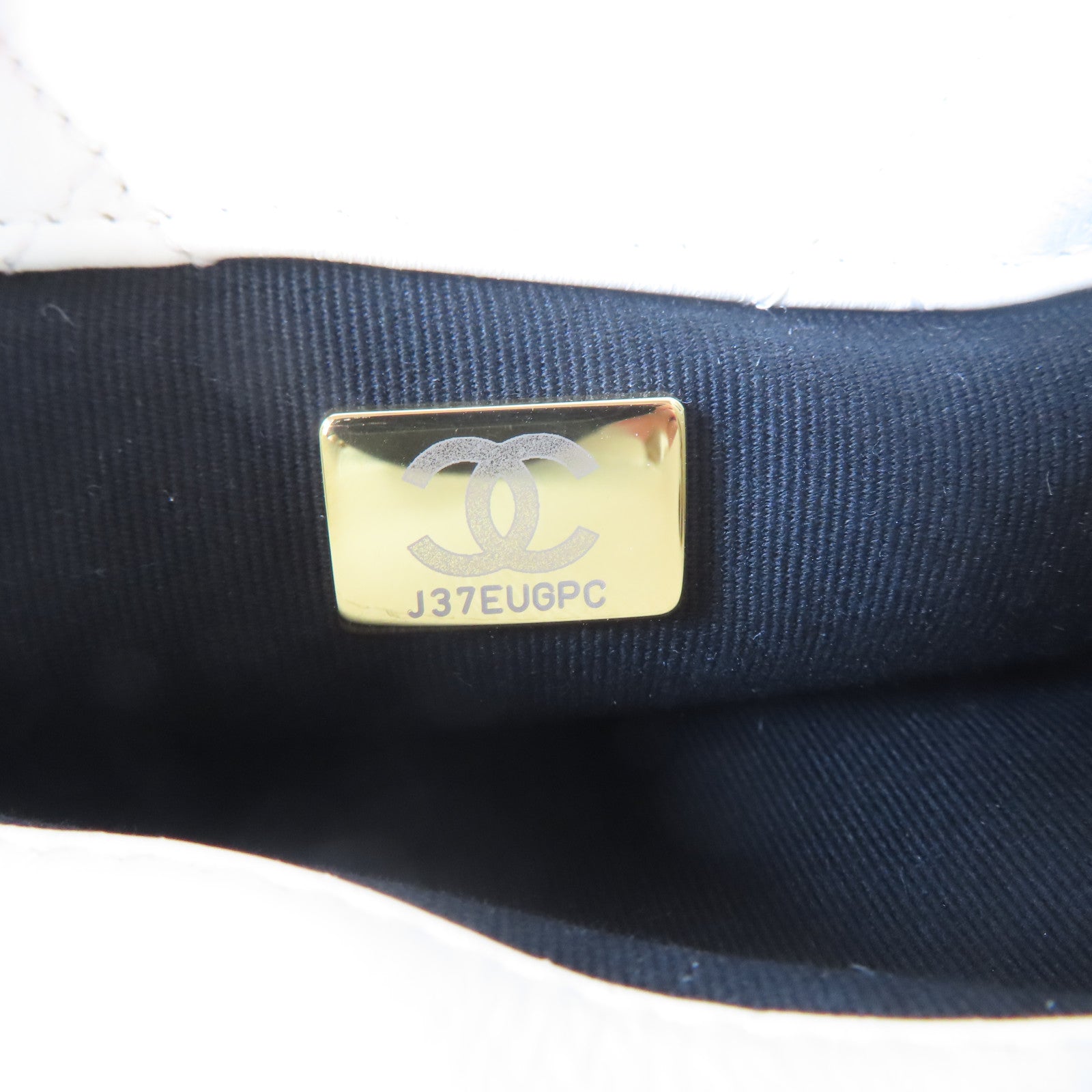 CHANEL 【激減優惠】菱格牛皮皮革2 Way Chain Shoulder Bag金扣鏈帶手挽肩背兩用袋白色