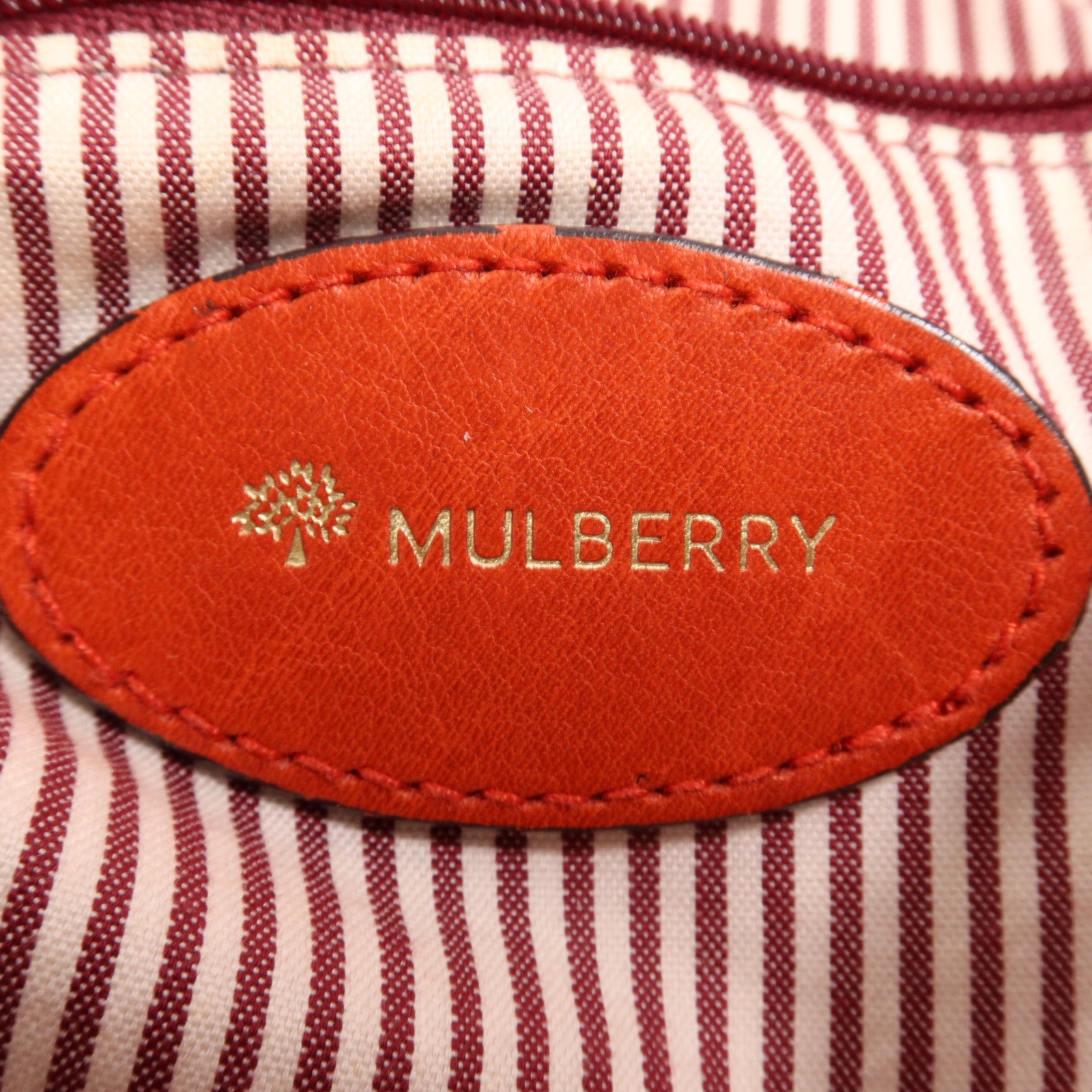 MULBERRY 牛皮皮革Handbag金扣手挽肩背兩用袋