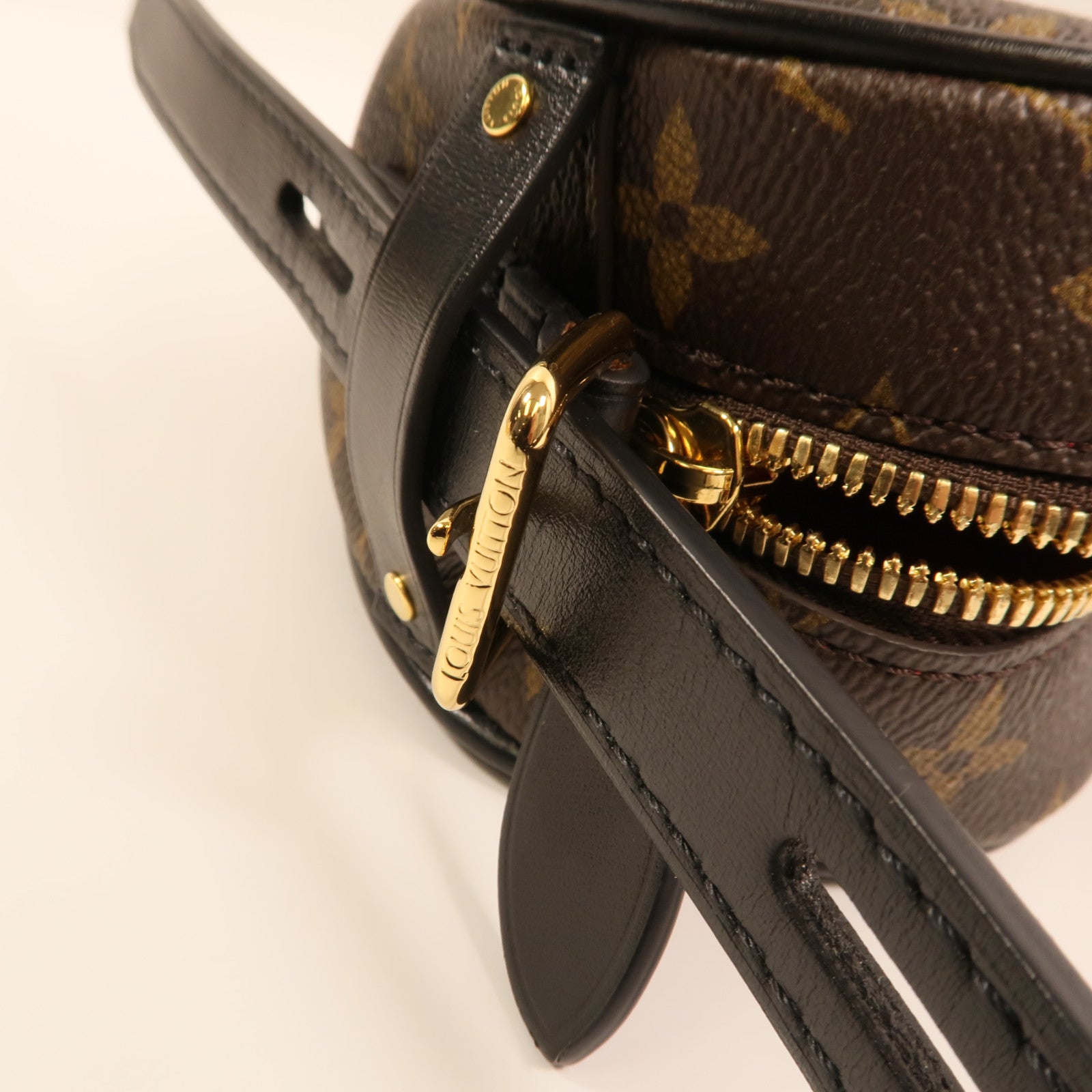 LOUIS VUITTON Monogram Sac Coeur Fall In Love金扣肩背袋棕色