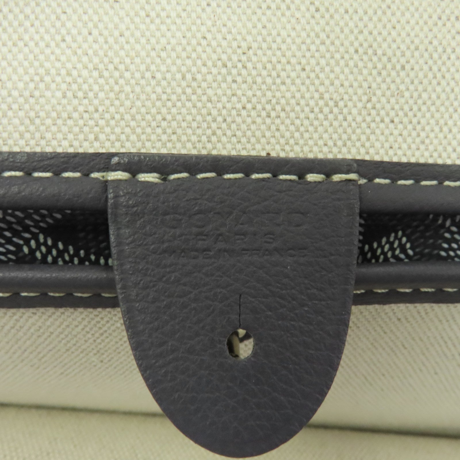 GOYARD 塗層帆布Tote Bag銀扣手挽袋灰色