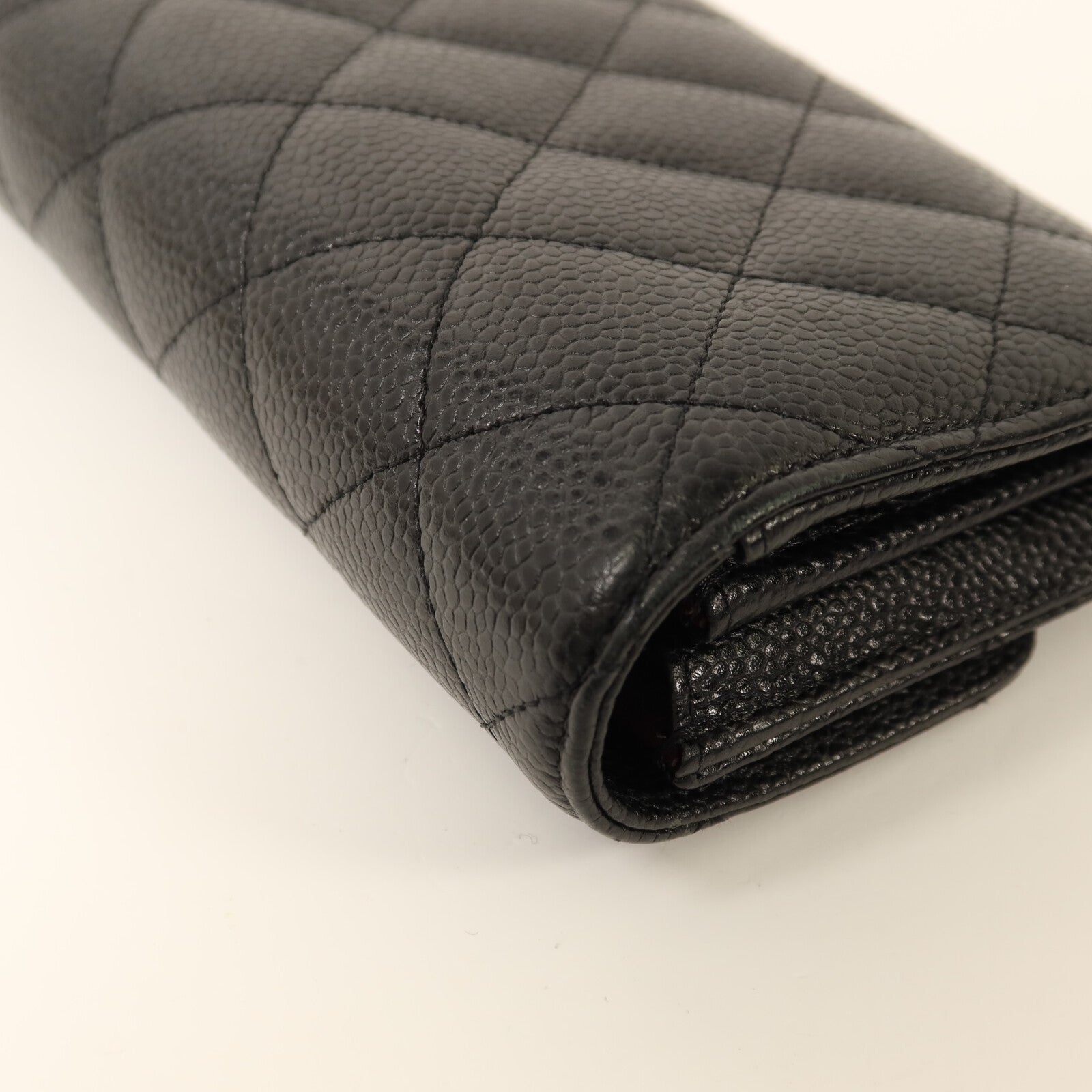 CHANEL 牛皮皮革Classic Long Wallet金扣長錢包