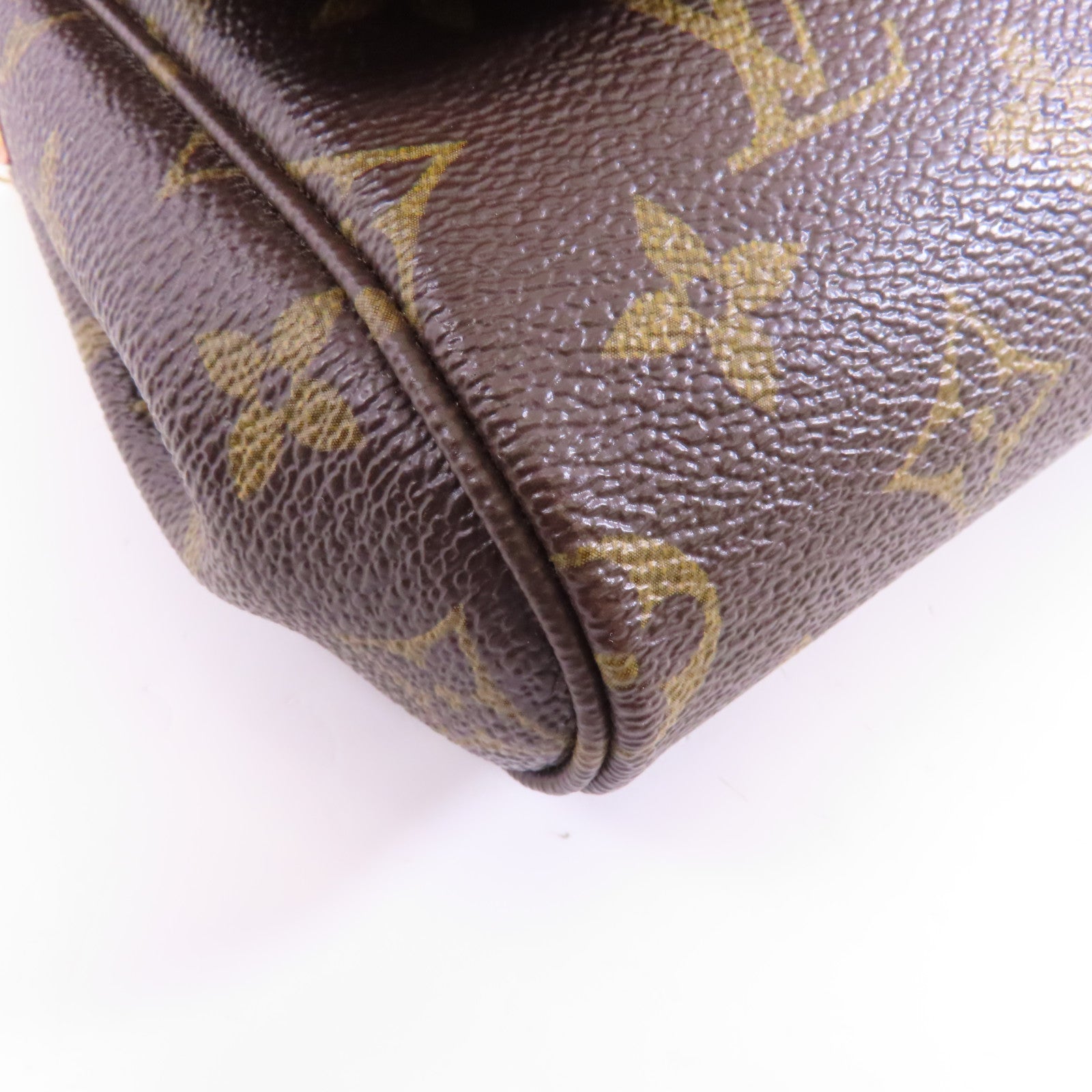 LOUIS VUITTON Monogram Faveorite MM金扣手挽肩背兩用袋棕色