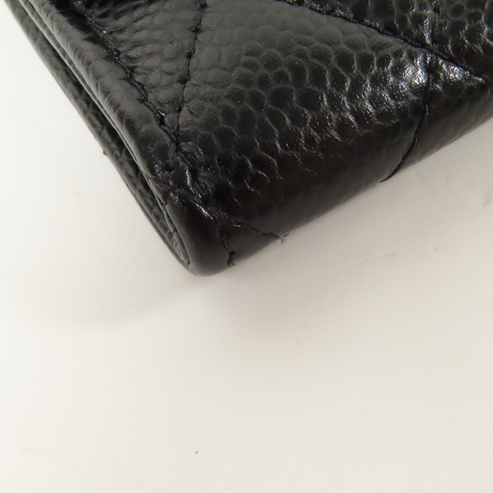 CHANEL 牛皮皮革Card Case銀扣卡片套