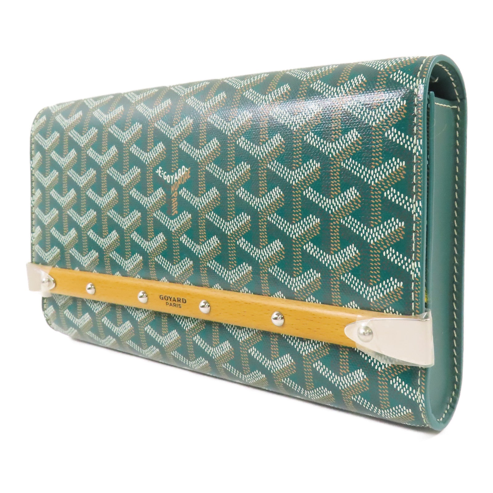 GOYARD 塗層帆布Monte Carlo PM銀扣肩背袋
