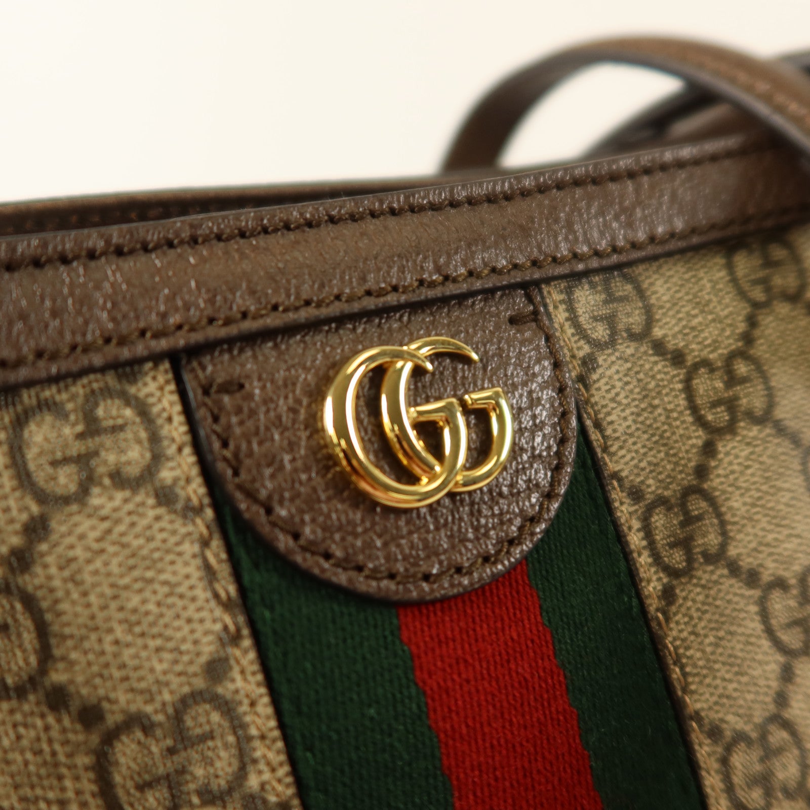 GUCCI 塗層帆布Ophidia GG Medium金扣肩背袋