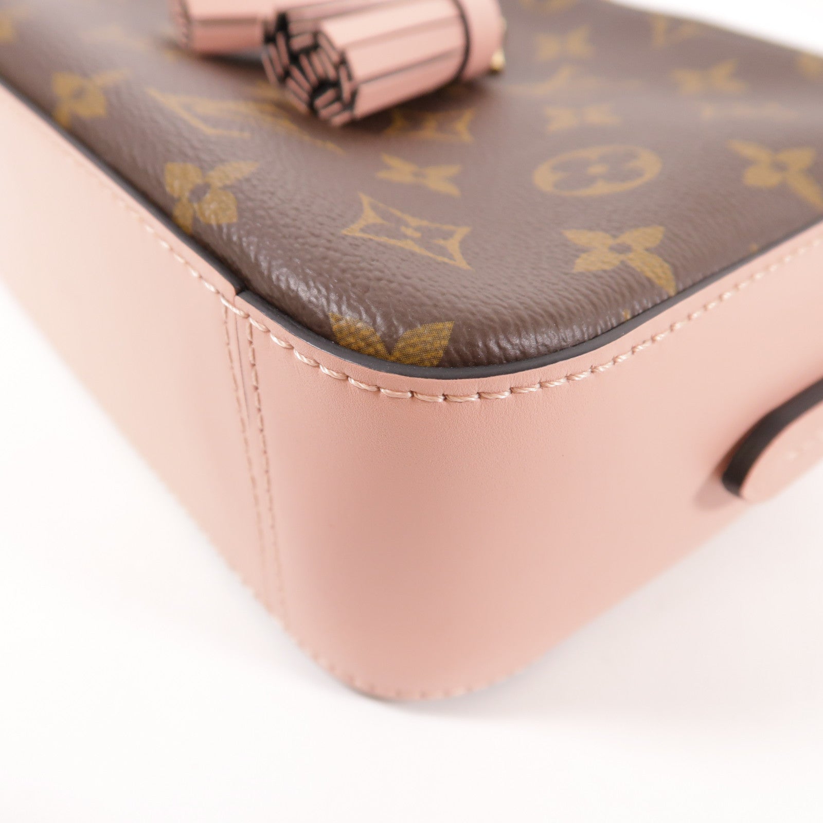 LOUIS VUITTON Monogram Saintonge金扣手挽肩背兩用袋