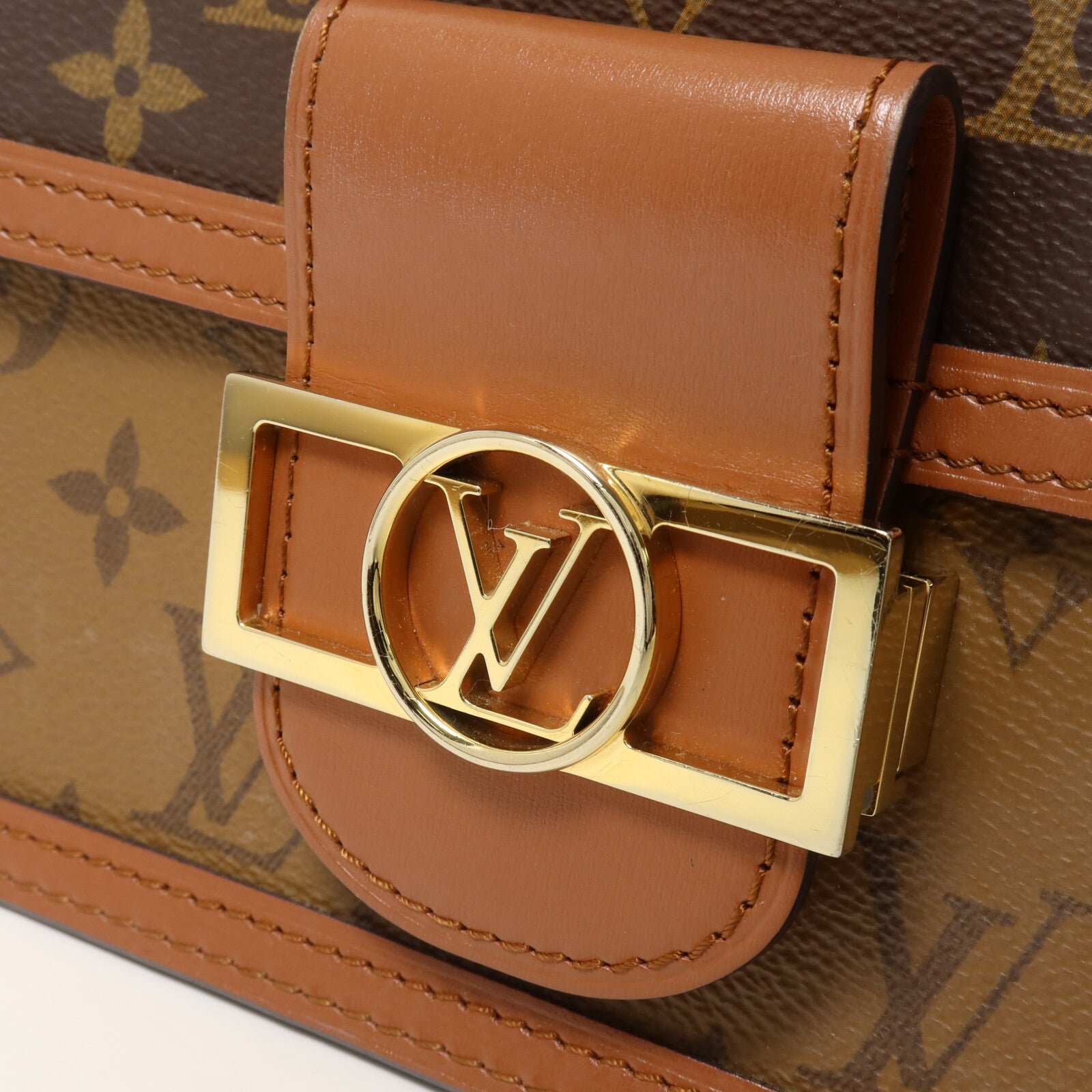 LOUIS VUITTON Monogram Reverse Mini Dauphine肩背袋