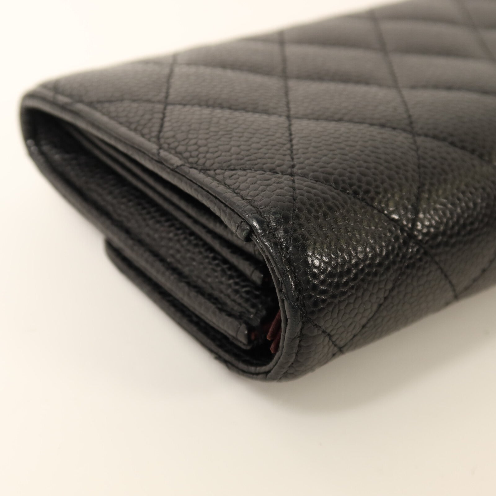 CHANEL 牛皮皮革Classic Long Wallet金扣長錢包