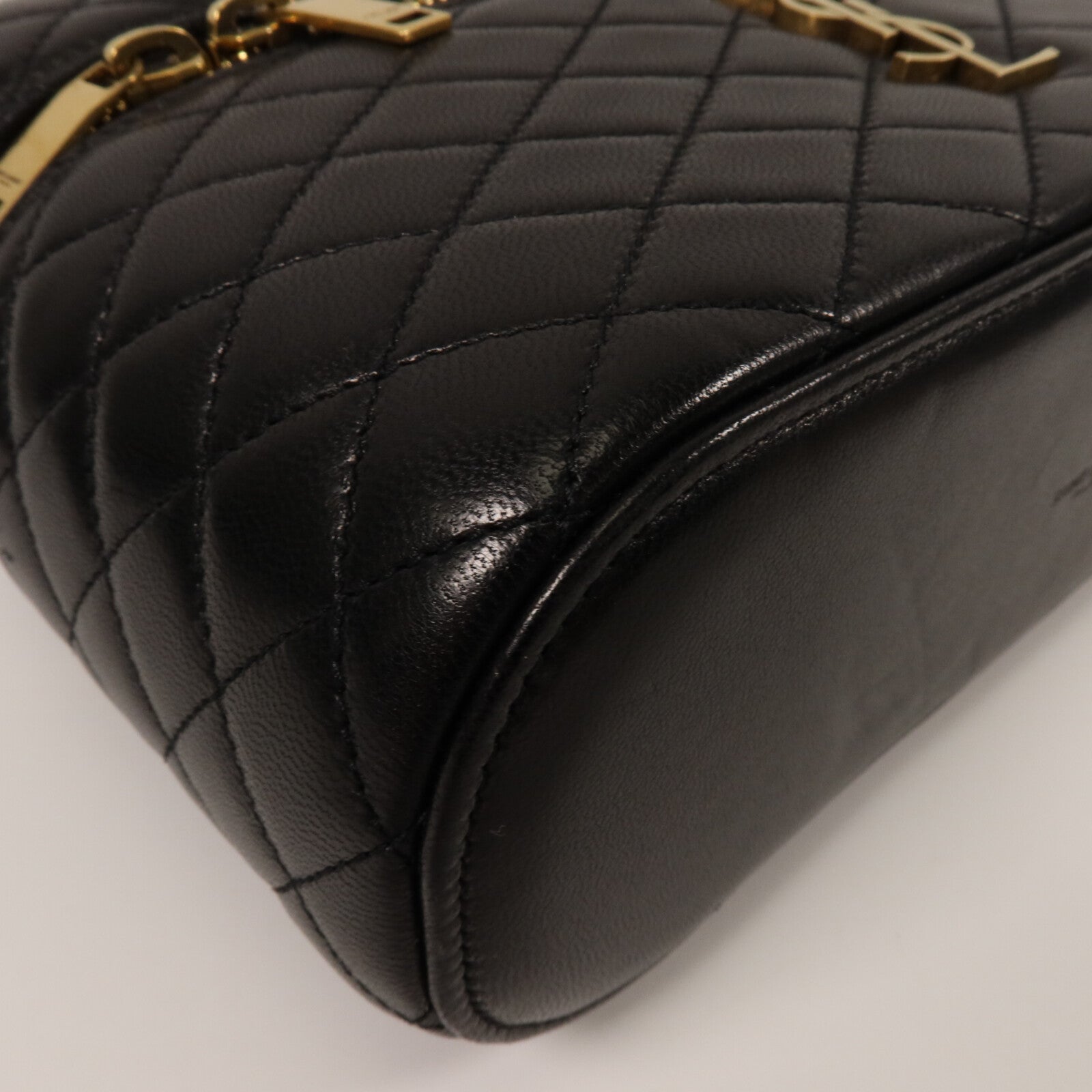 SAINT LAURENT 羊皮皮革Caby Vanity手挽肩背兩用袋