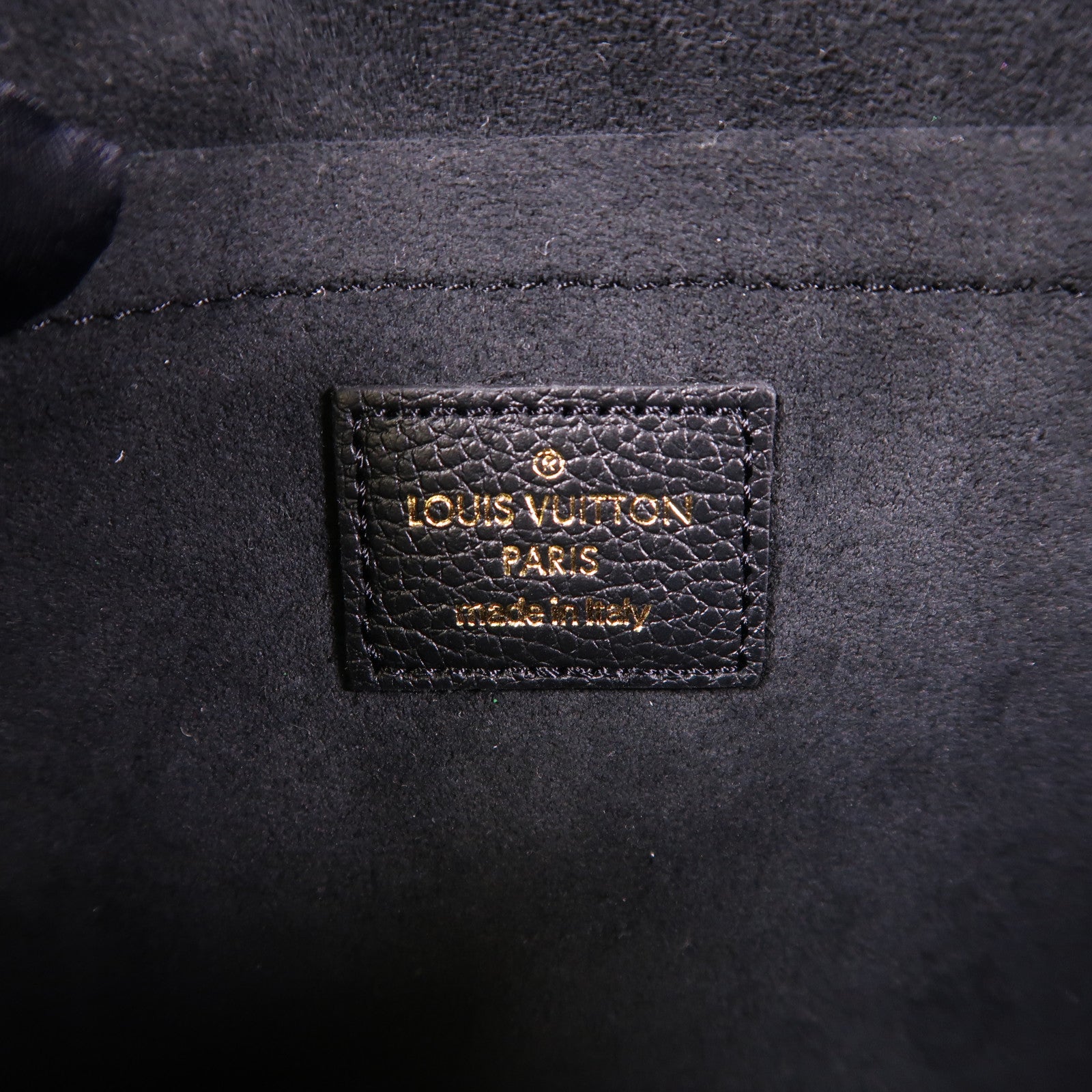 LOUIS VUITTON Monogram Empreinte Felicie Pochette金扣鏈帶肩背袋
