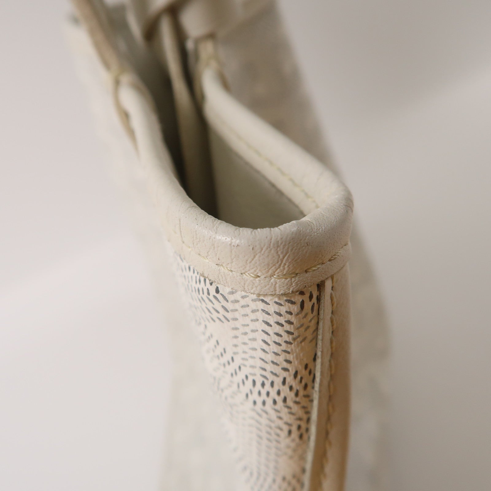 GOYARD 【激減優惠】塗層帆布Mini Anjou手挽袋白色