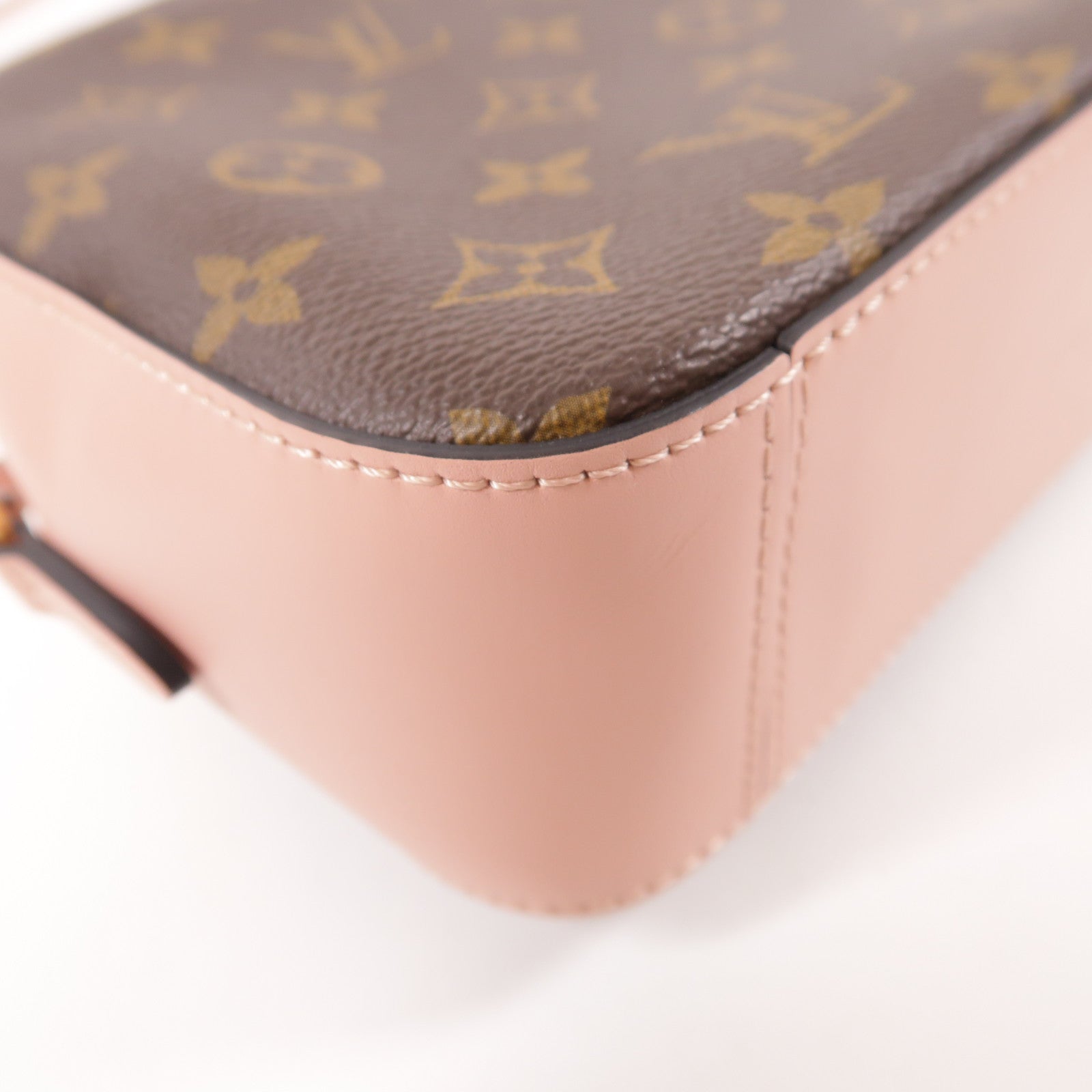 LOUIS VUITTON Monogram Saintonge金扣手挽肩背兩用袋