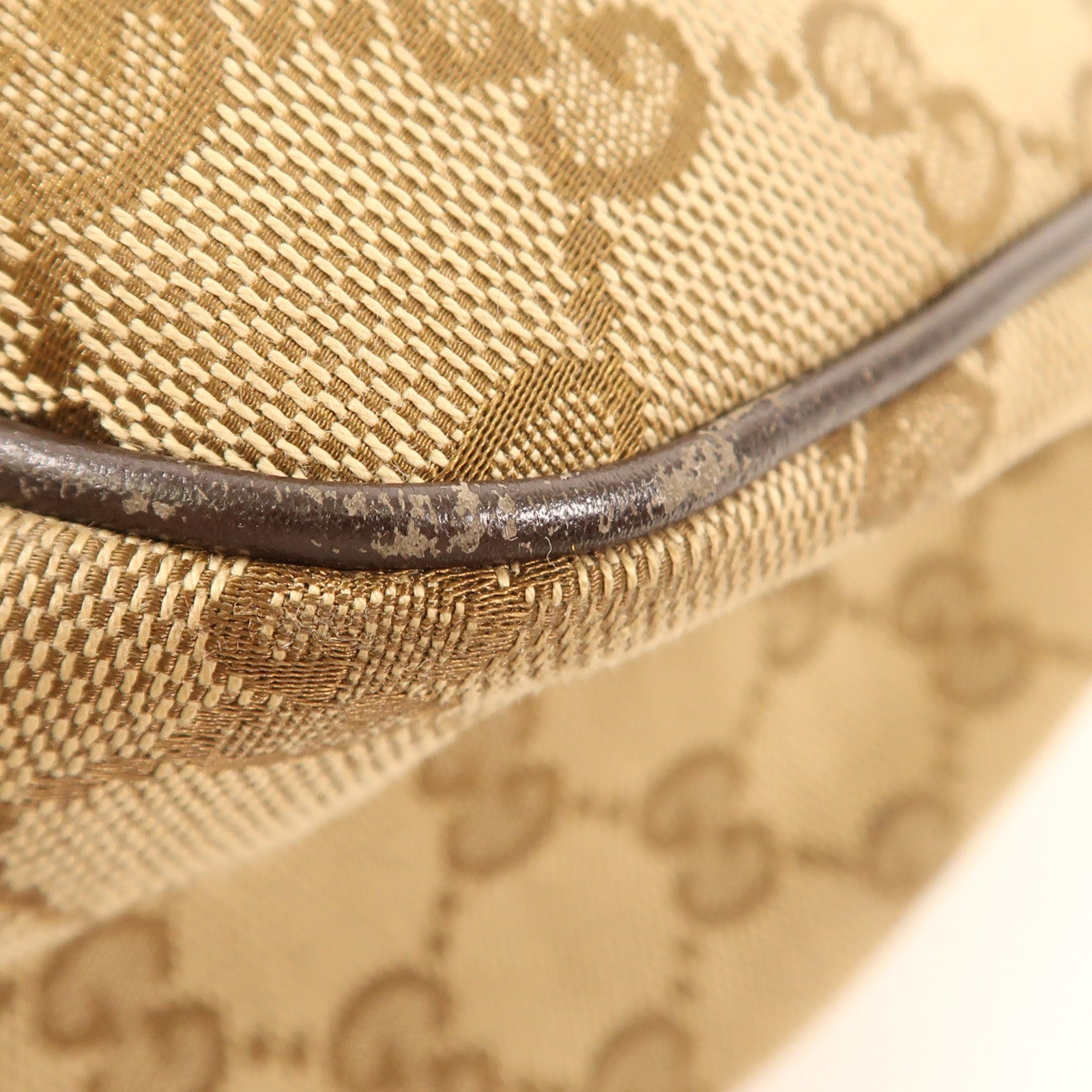 GUCCI 帆布Shoulder Bag金扣肩背袋