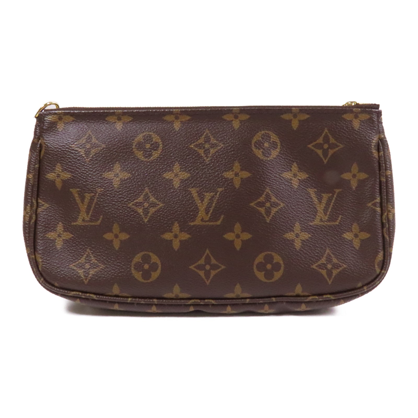 LOUIS VUITTON Monogram Multi Pochette Accessoires Shoulder Bag金扣肩背袋啡色/綠色