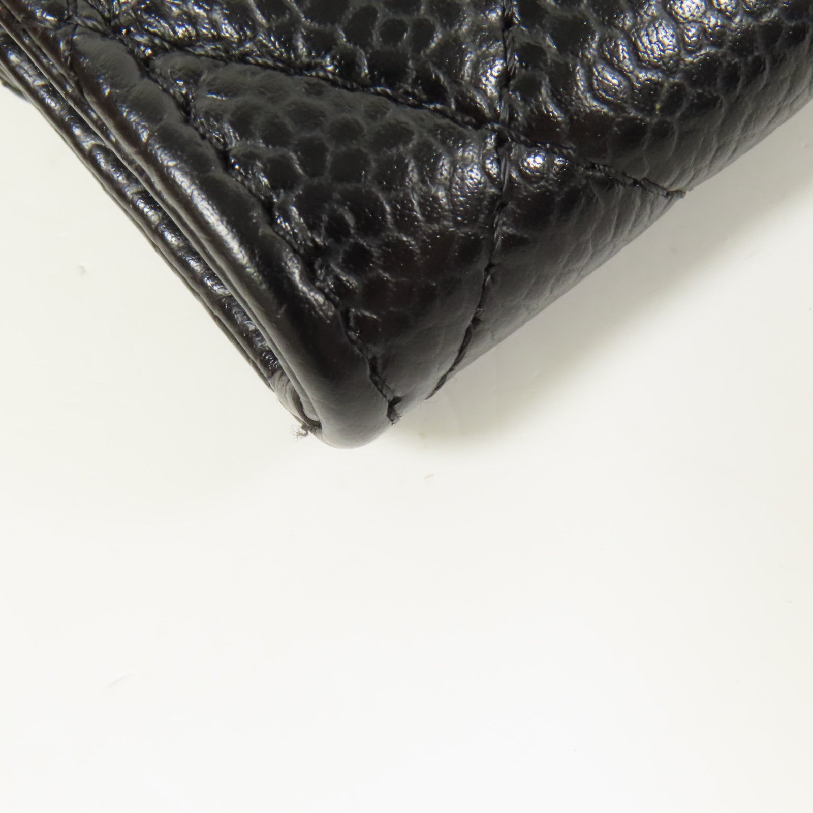 CHANEL 牛皮皮革Card Case銀扣卡片套