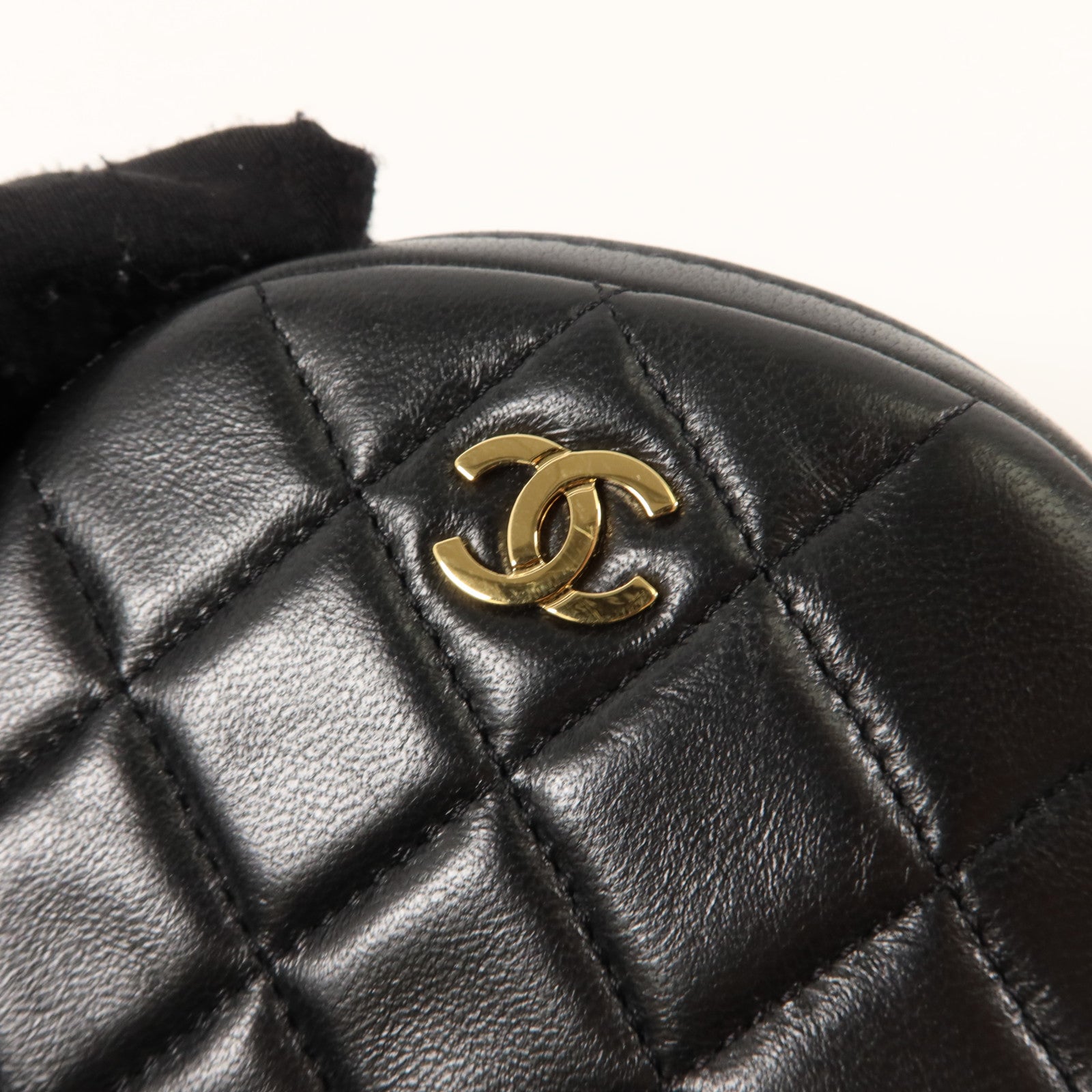 CHANEL 羊皮皮革Classic Round Coin Purse金扣零錢包