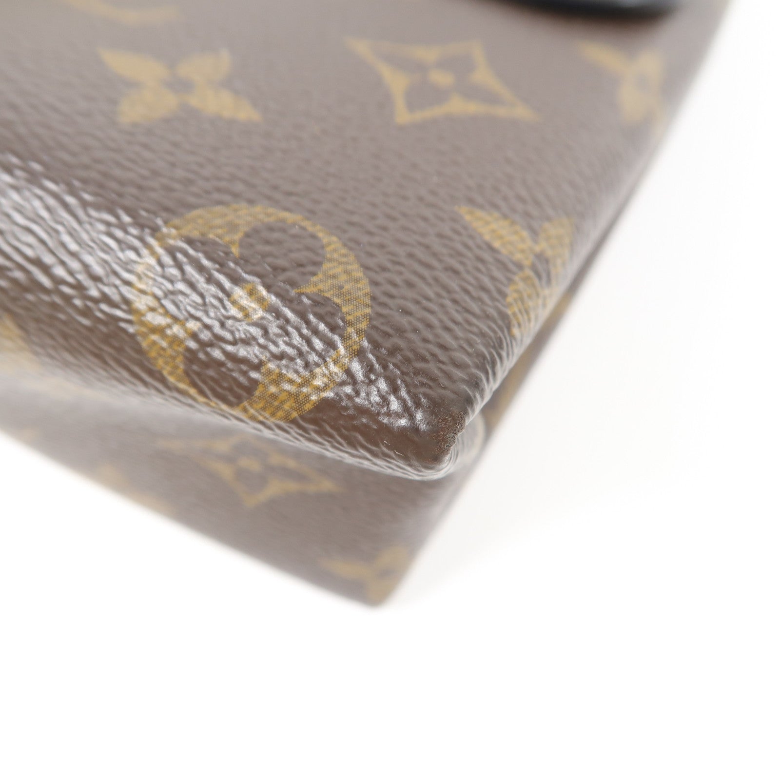 LOUIS VUITTON Monogram Locky BB金扣手挽肩背兩用袋啡色/黑色