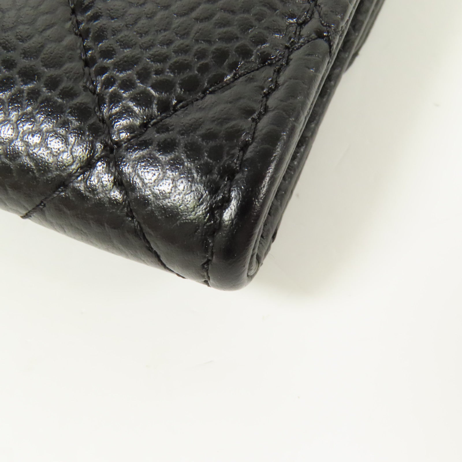 CHANEL 牛皮皮革Card Case銀扣卡片套