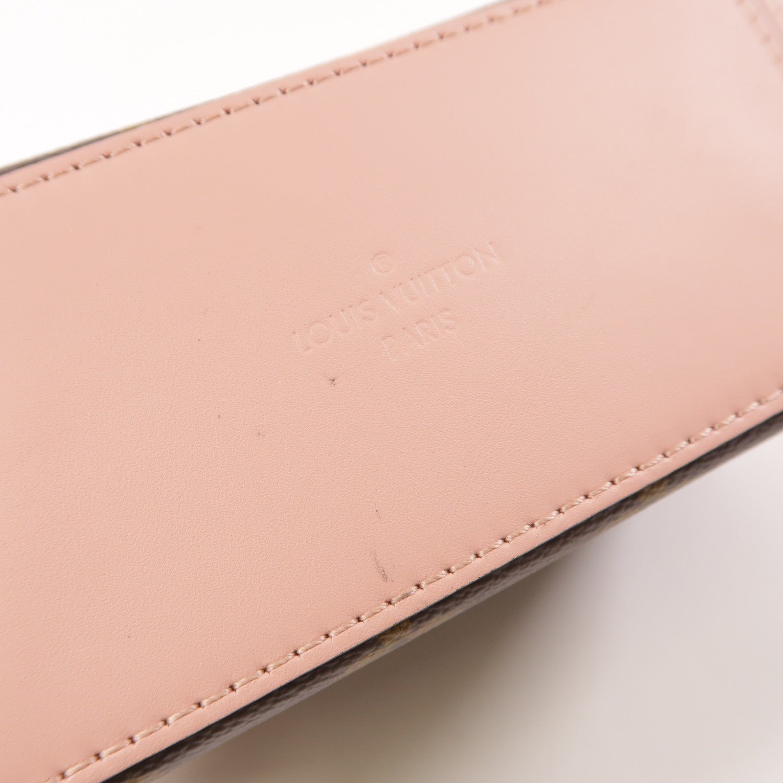 LOUIS VUITTON Monogram Saintonge金扣手挽肩背兩用袋