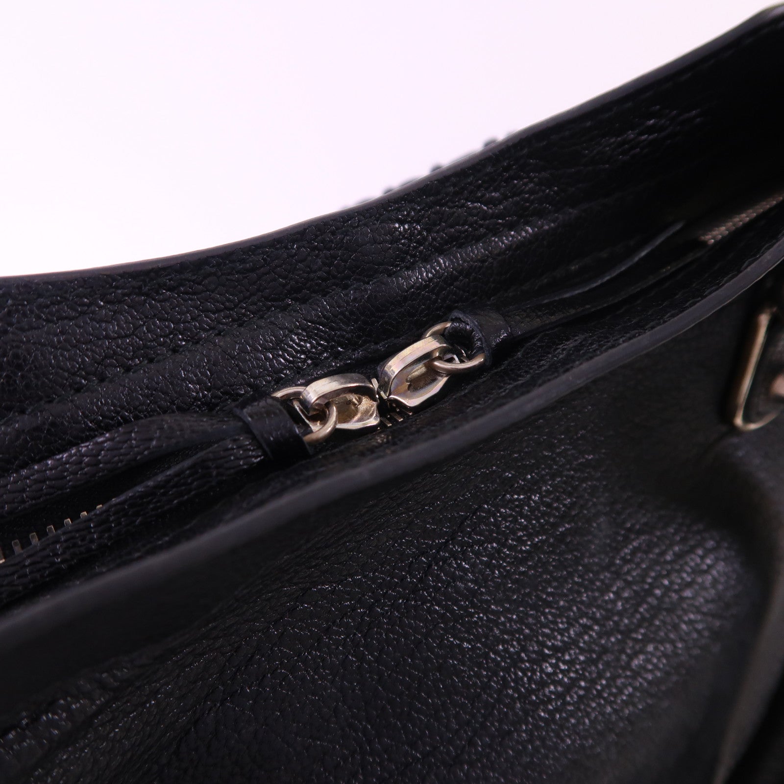 BALENCIAGA Chevre皮革City銀扣手挽肩背兩用袋