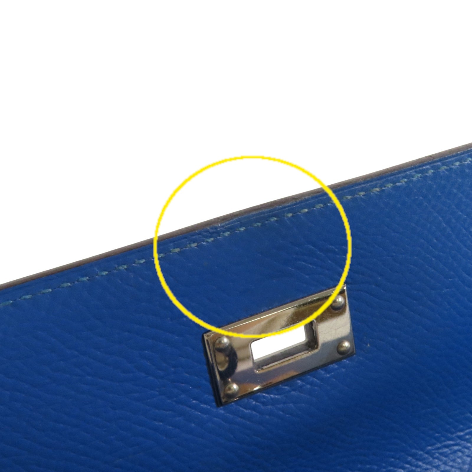 HERMES Epsom皮革Kelly Wallet銀扣長錢包