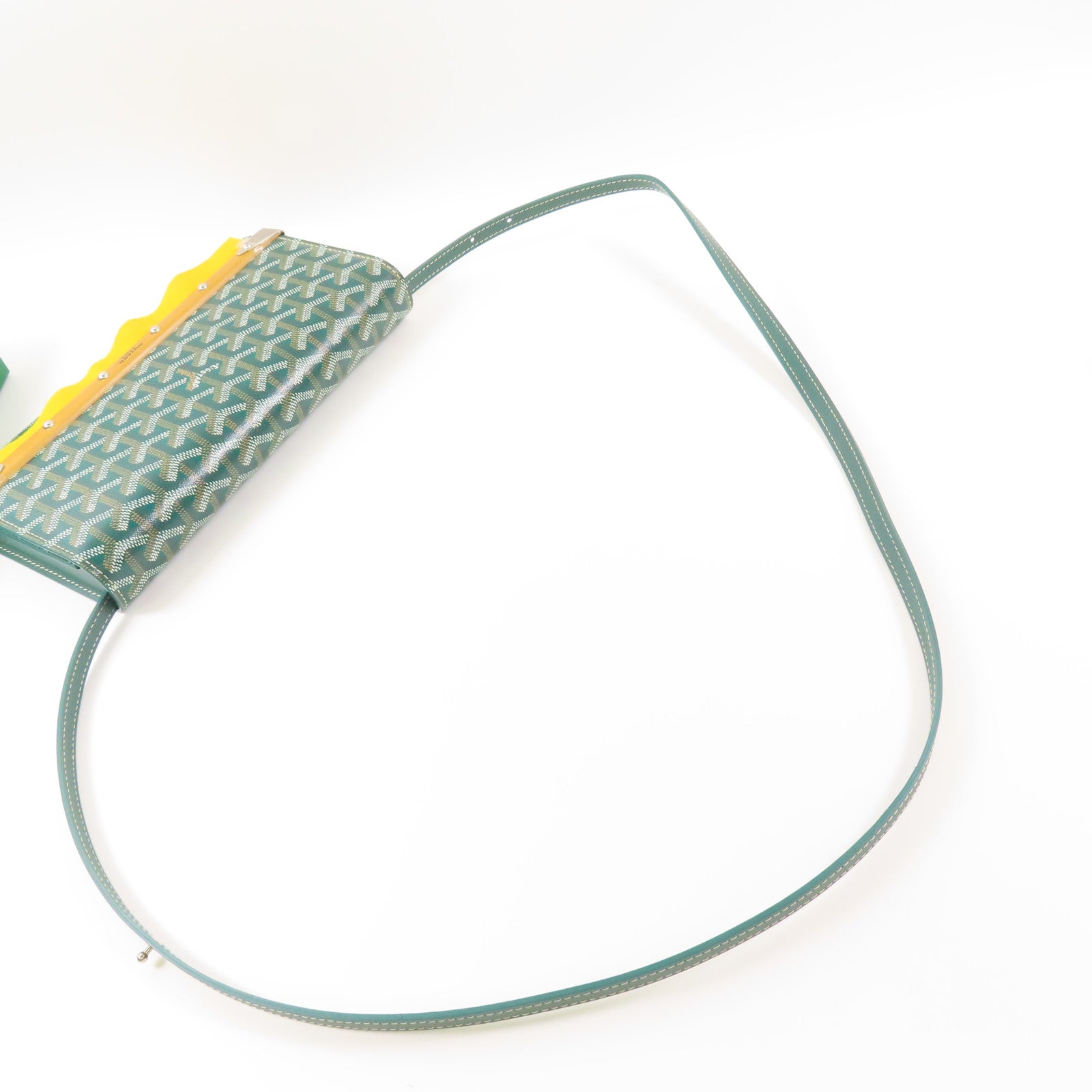 GOYARD 塗層帆布Monte Carlo PM銀扣肩背袋