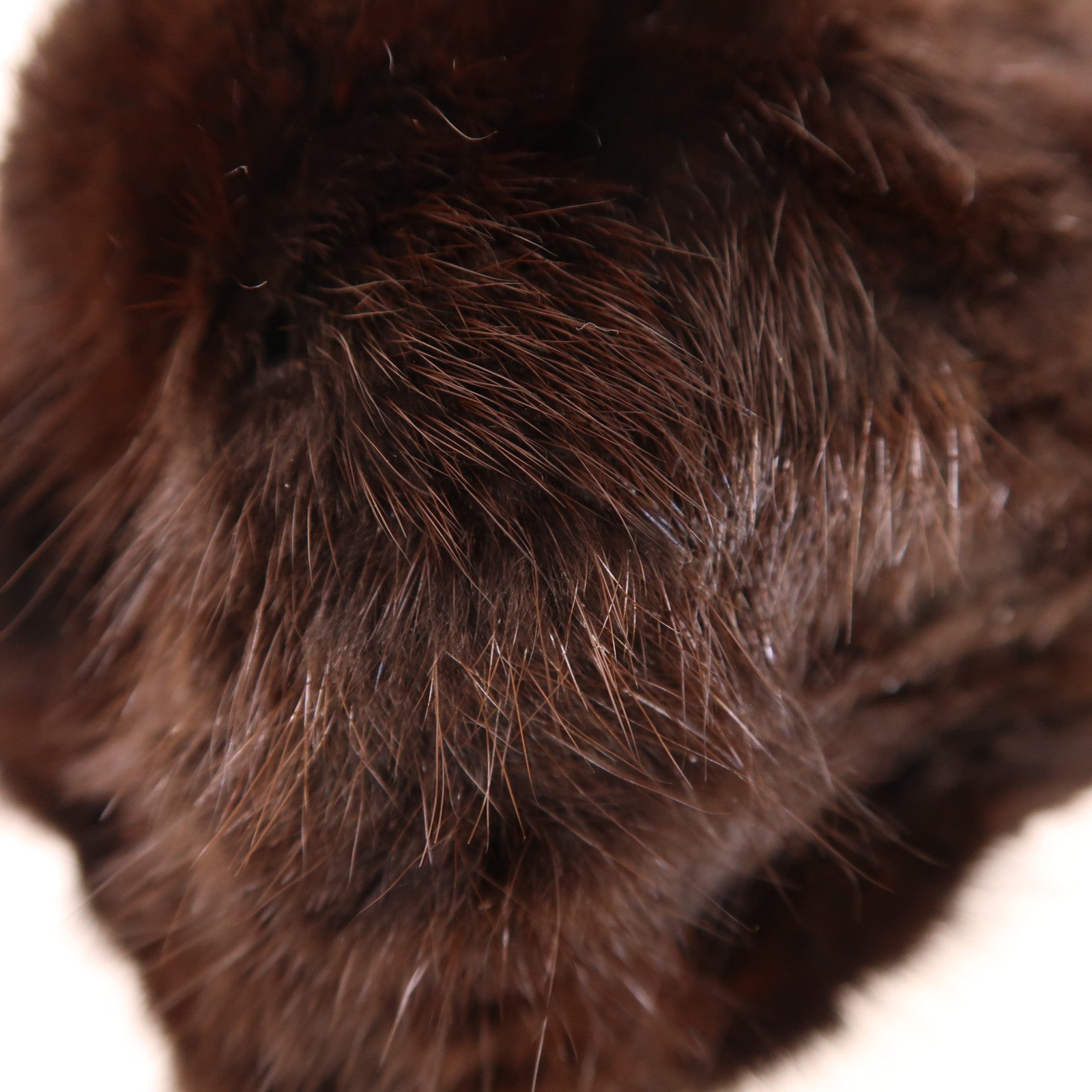 FENDI 牛皮皮革/Fur Shoulder Bag銀扣肩背袋棕色