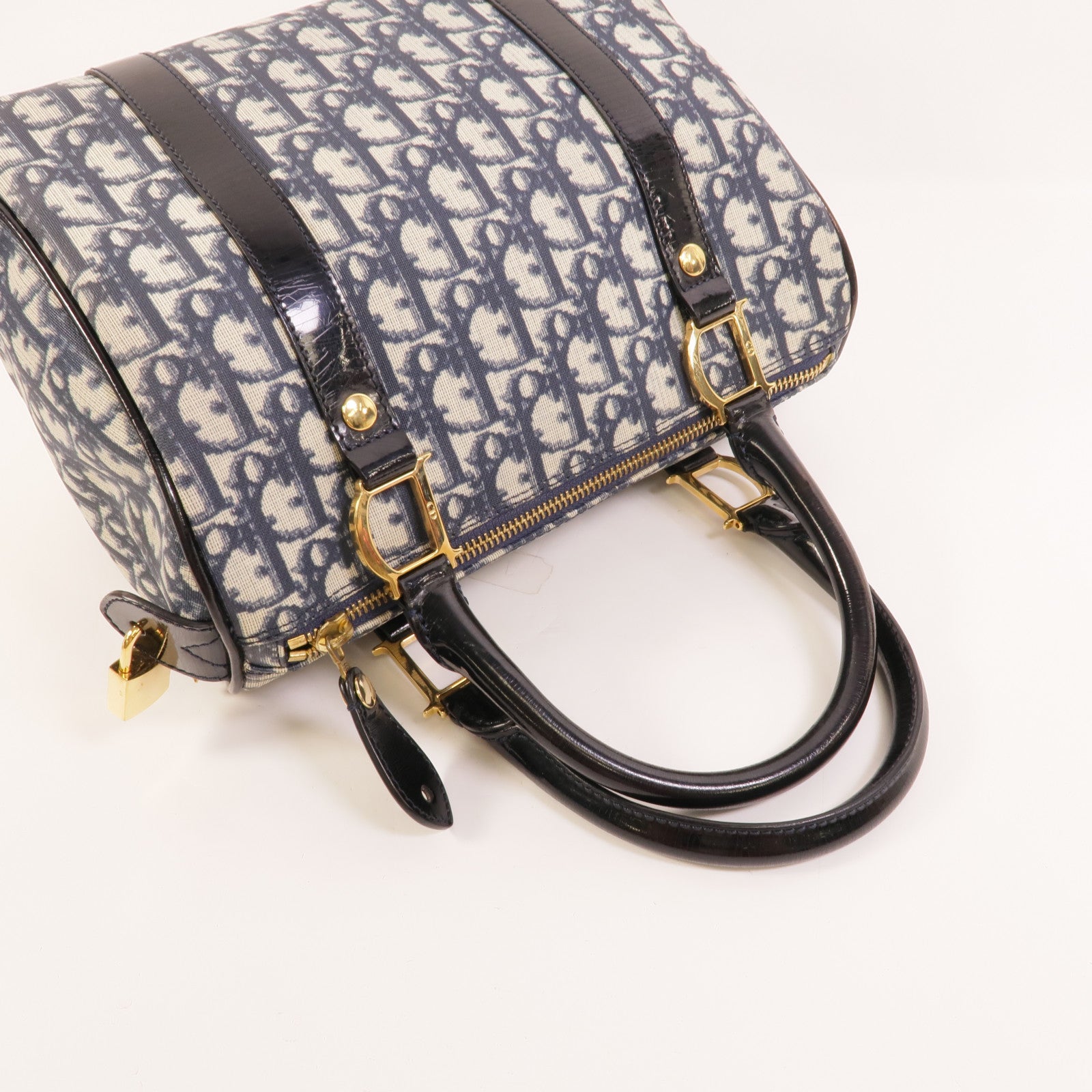 Dior 塗層帆布Vintage Boston Bag手挽袋