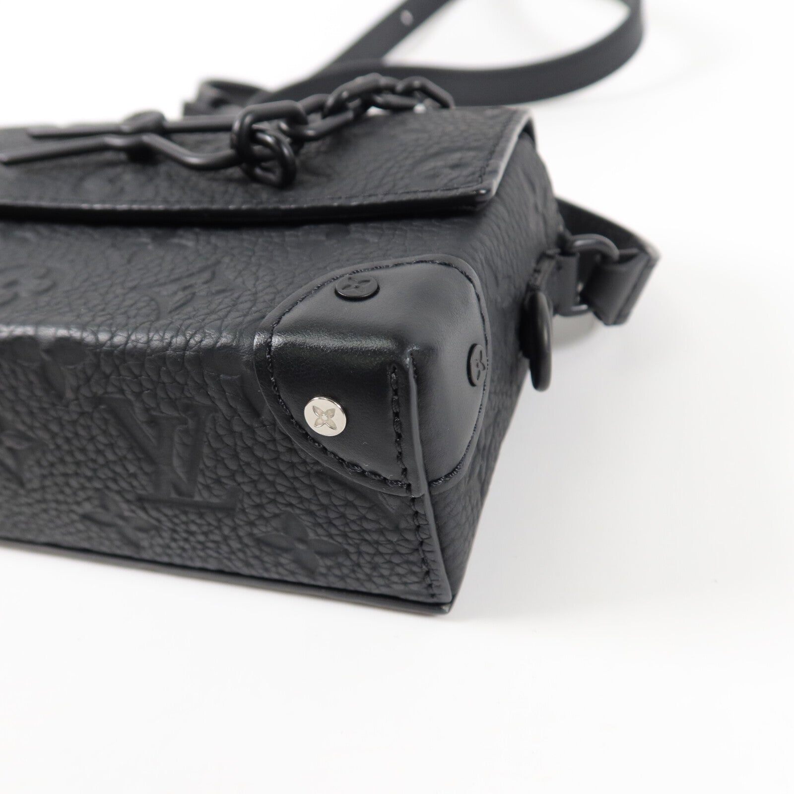 LOUIS VUITTON Monogram Taurillon Steamer Wearable Wallet扣肩背袋