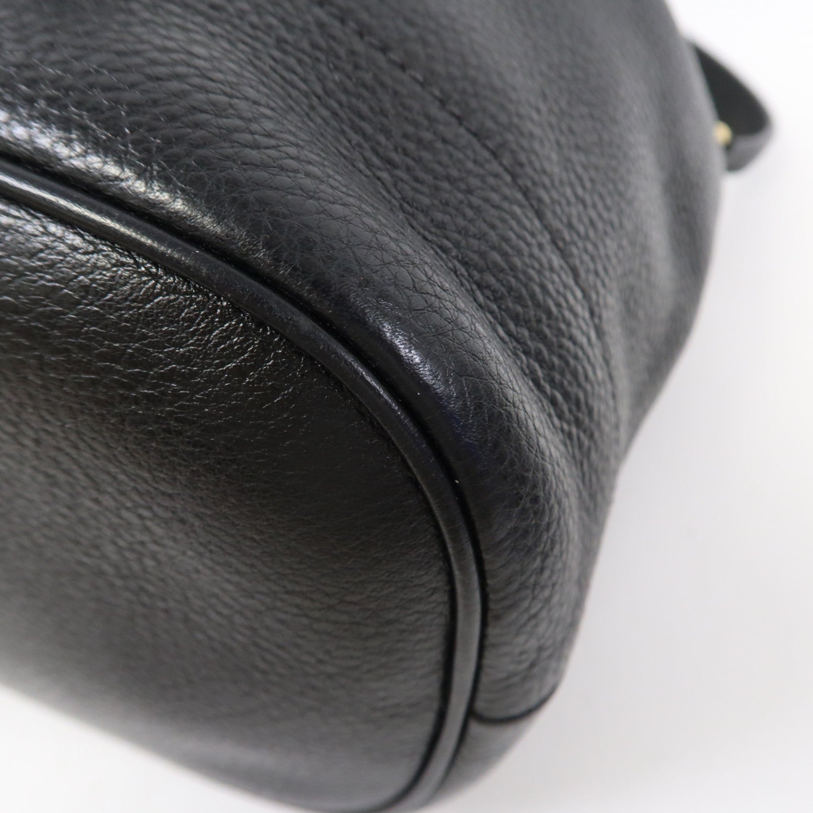PRADA 牛皮皮革2 Way Shoulder金扣手挽肩背兩用袋黑色