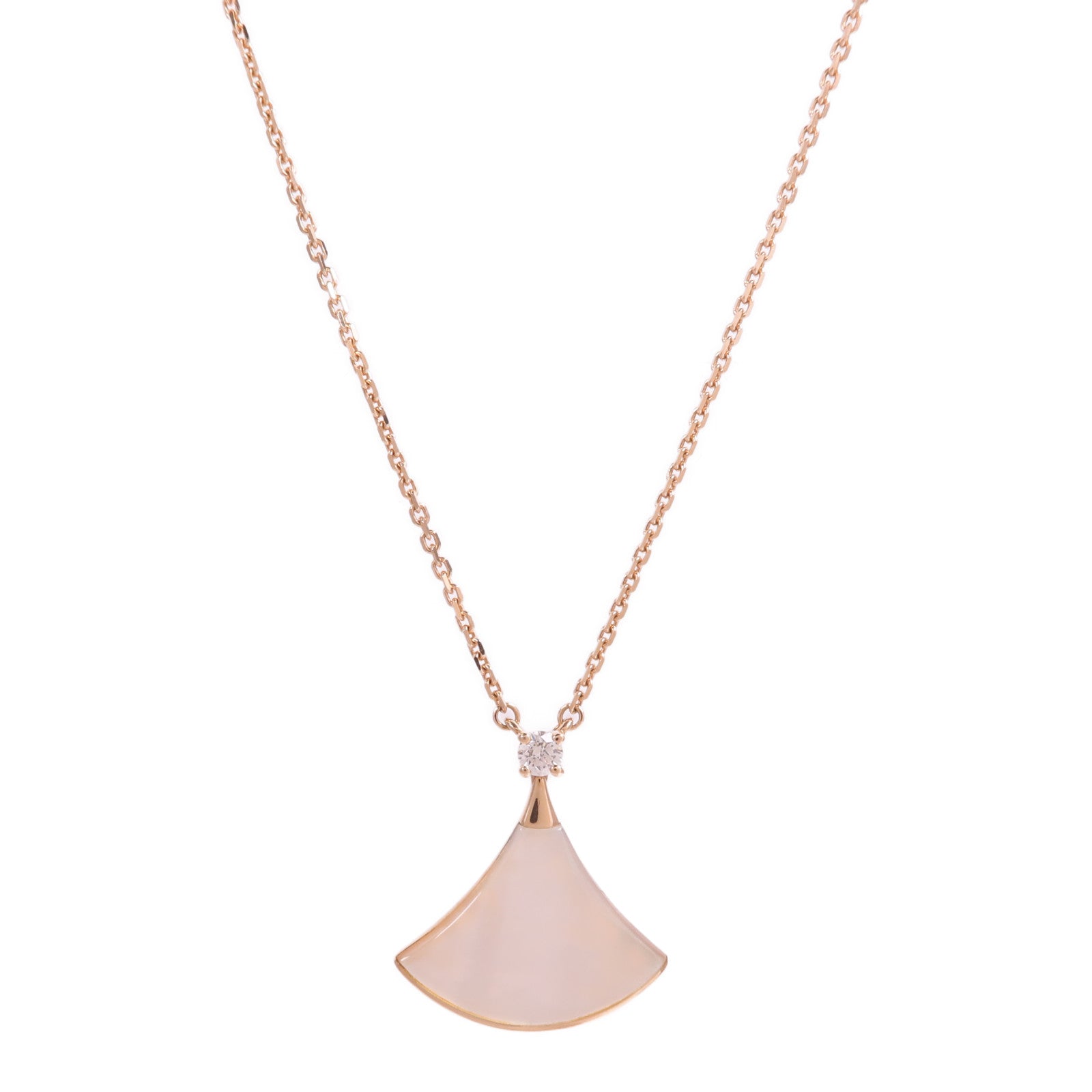 BVLGARI 18K玫瑰金/珍珠母Divas Dream項鍊