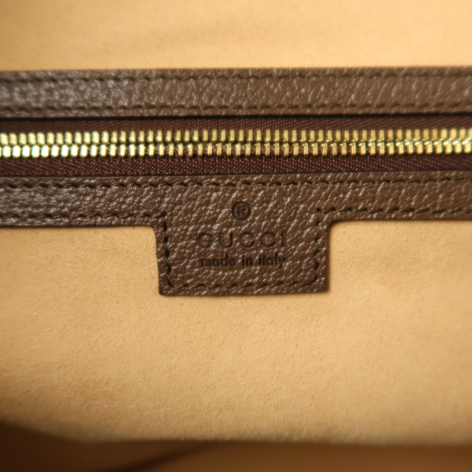 GUCCI 塗層帆布Ophidia GG Medium金扣肩背袋