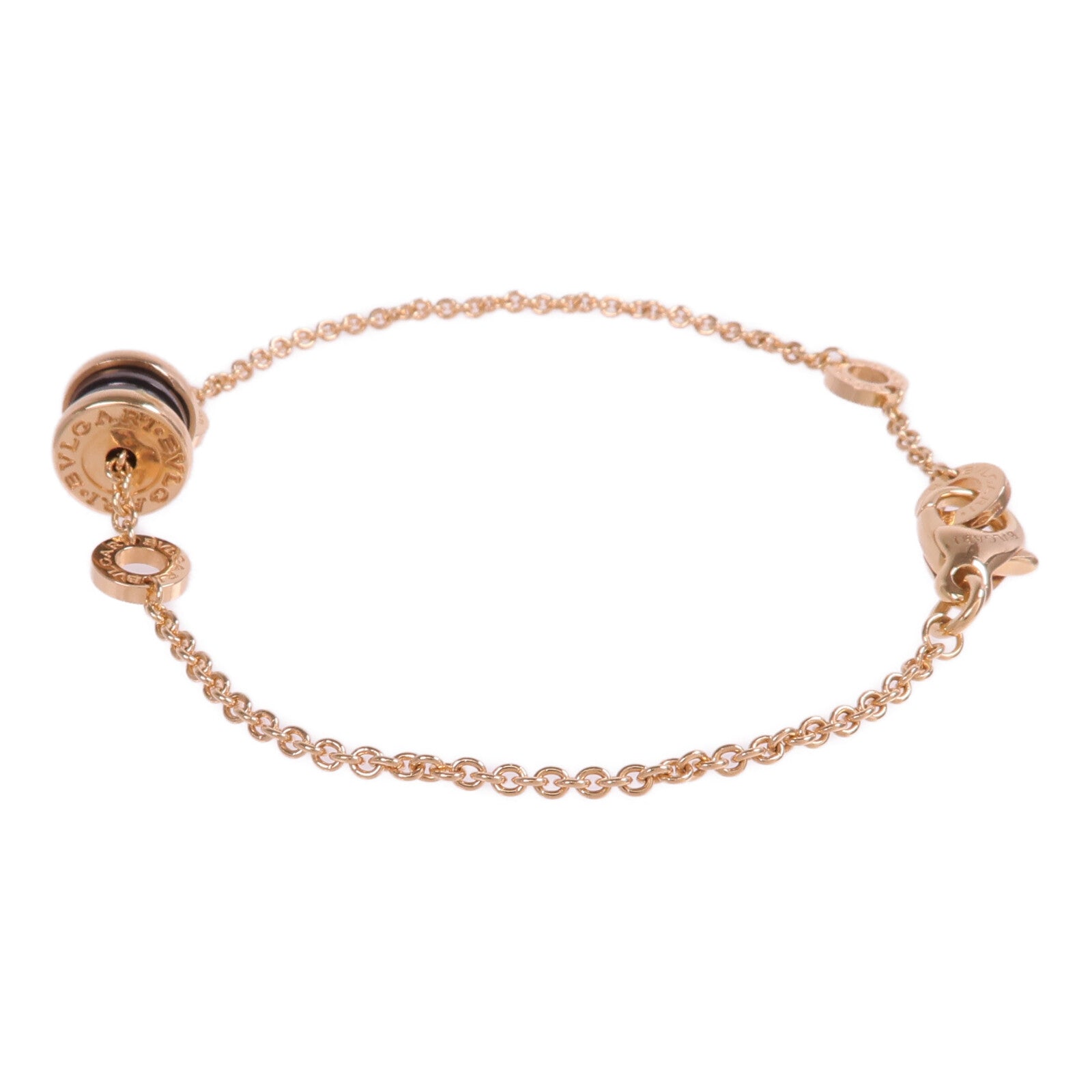 BVLGARI 18K玫瑰金/陶瓷B.zero1 Bracelet手鏈