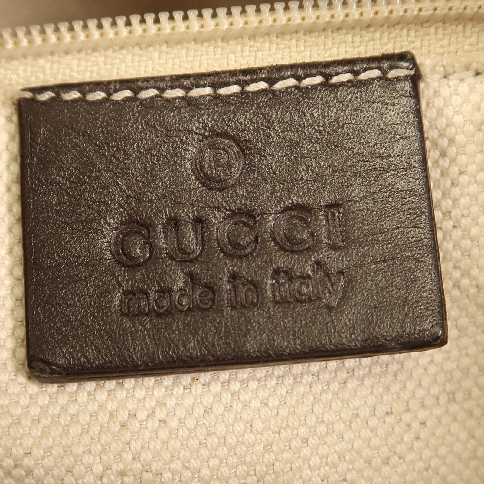 GUCCI 帆布Shoulder Bag金扣肩背袋