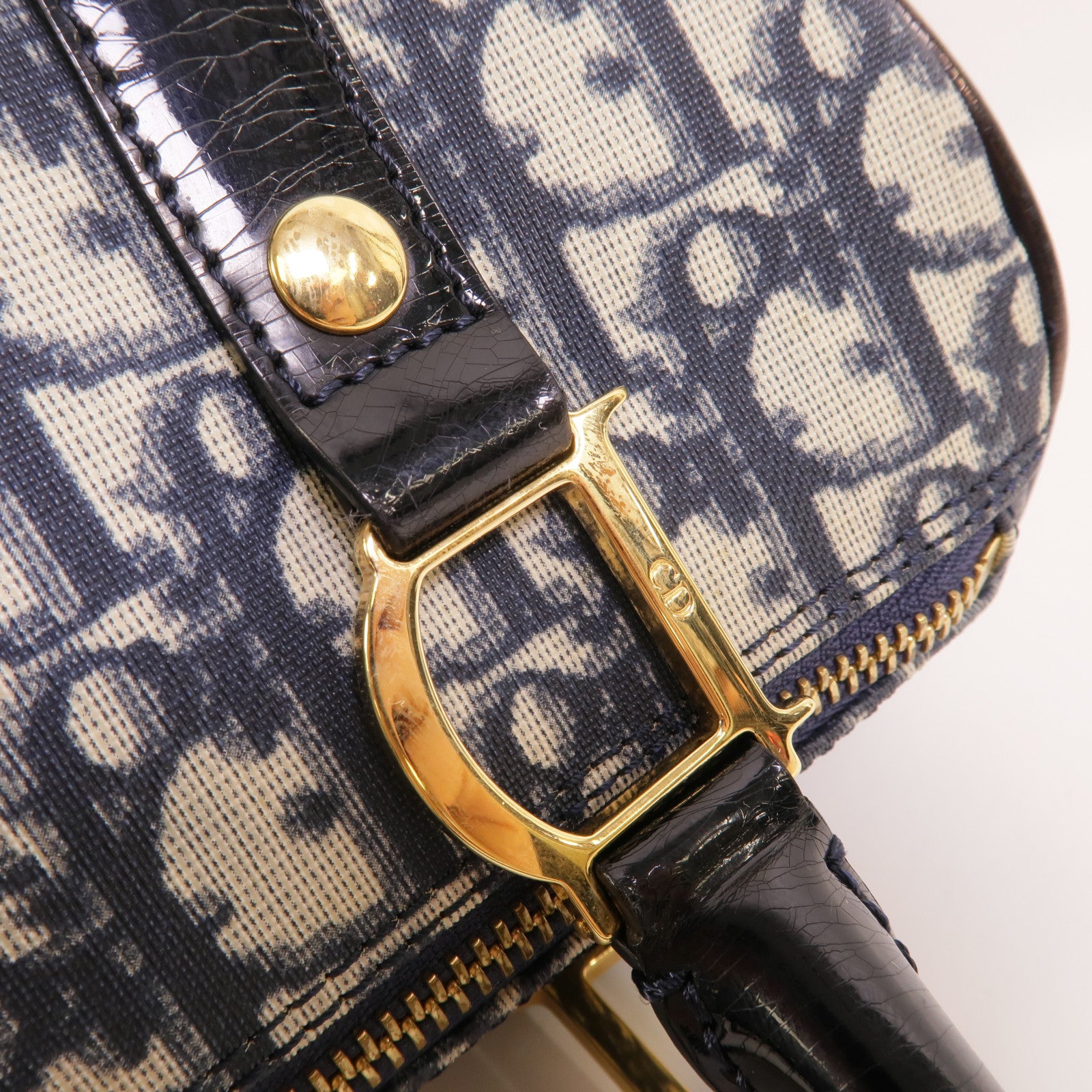 Dior 塗層帆布Vintage Boston Bag手挽袋