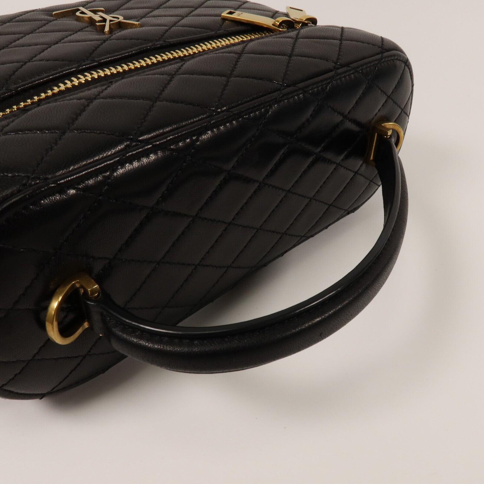 SAINT LAURENT 羊皮皮革Caby Vanity手挽肩背兩用袋