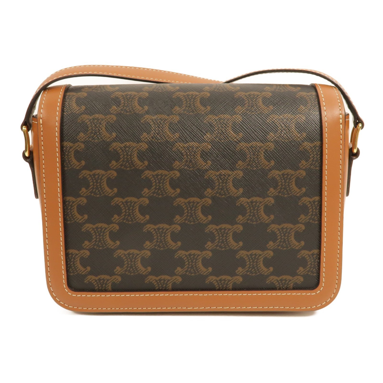 CELINE 塗層帆布Classique Triomphe Teen肩背袋