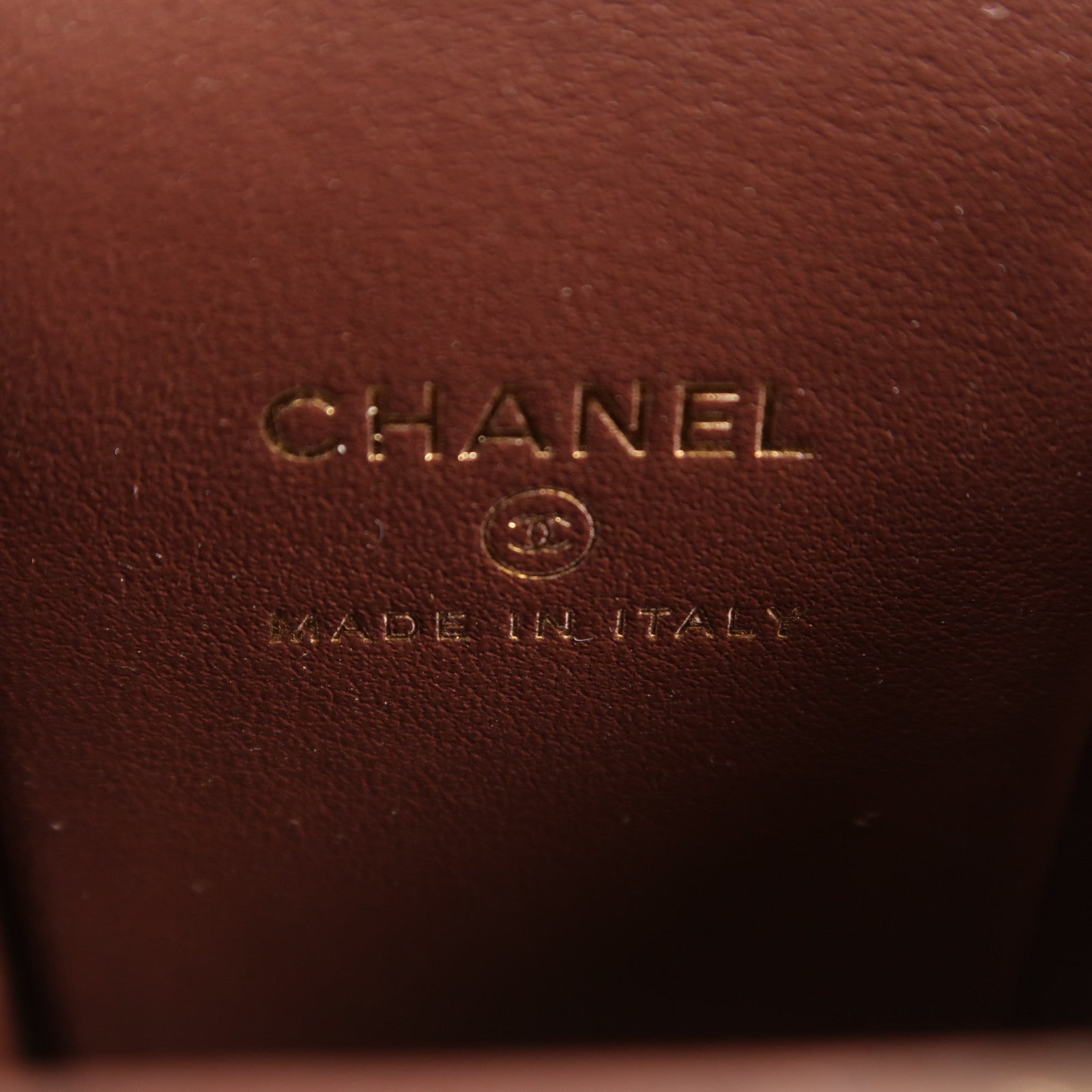 CHANEL 牛皮皮革Mini Gigarette Box金扣鏈帶肩背袋