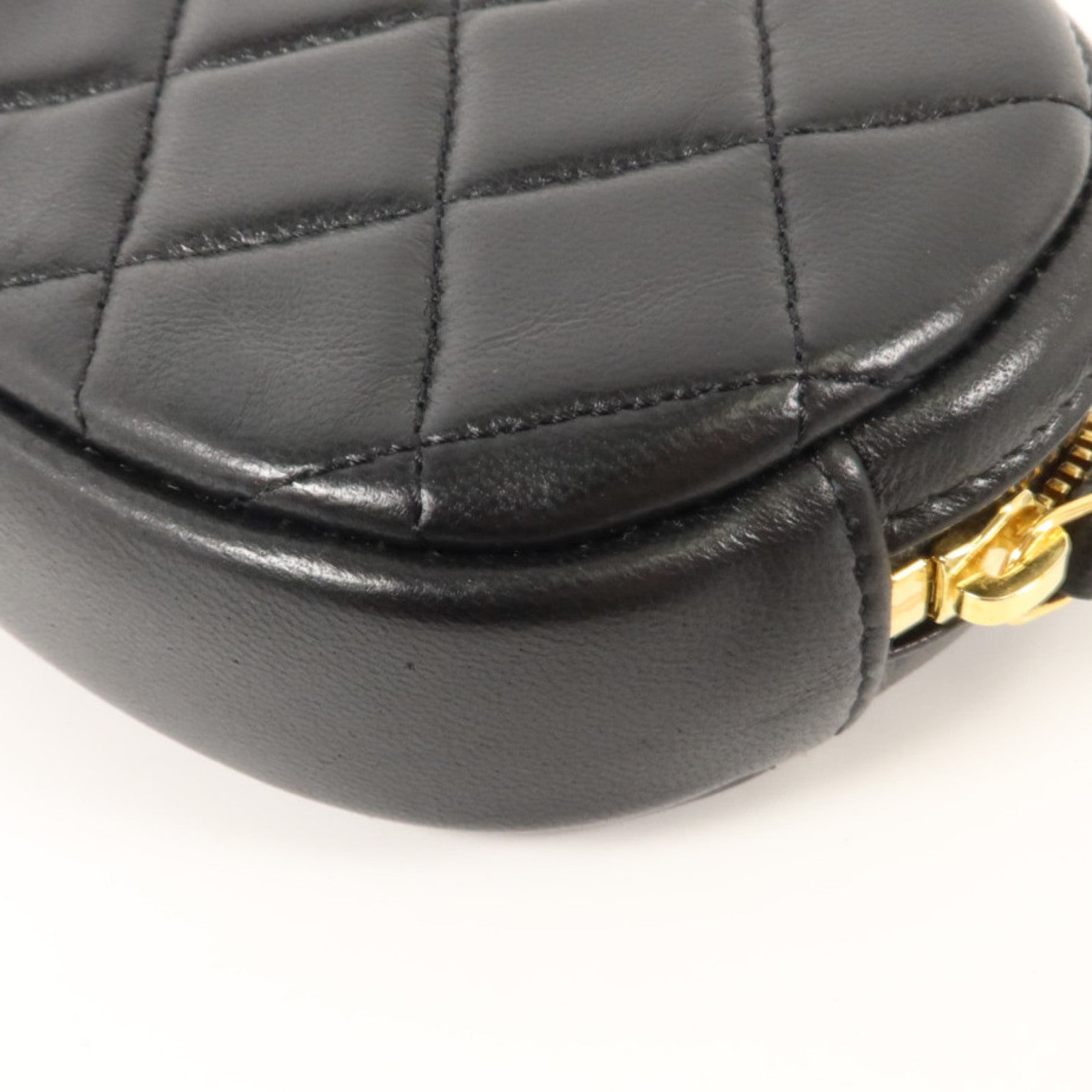 CHANEL 羊皮皮革Classic Round Coin Purse金扣零錢包