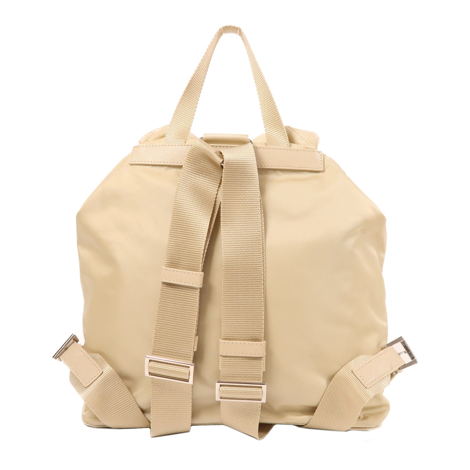 PRADA 尼龍Backpack銀扣背包