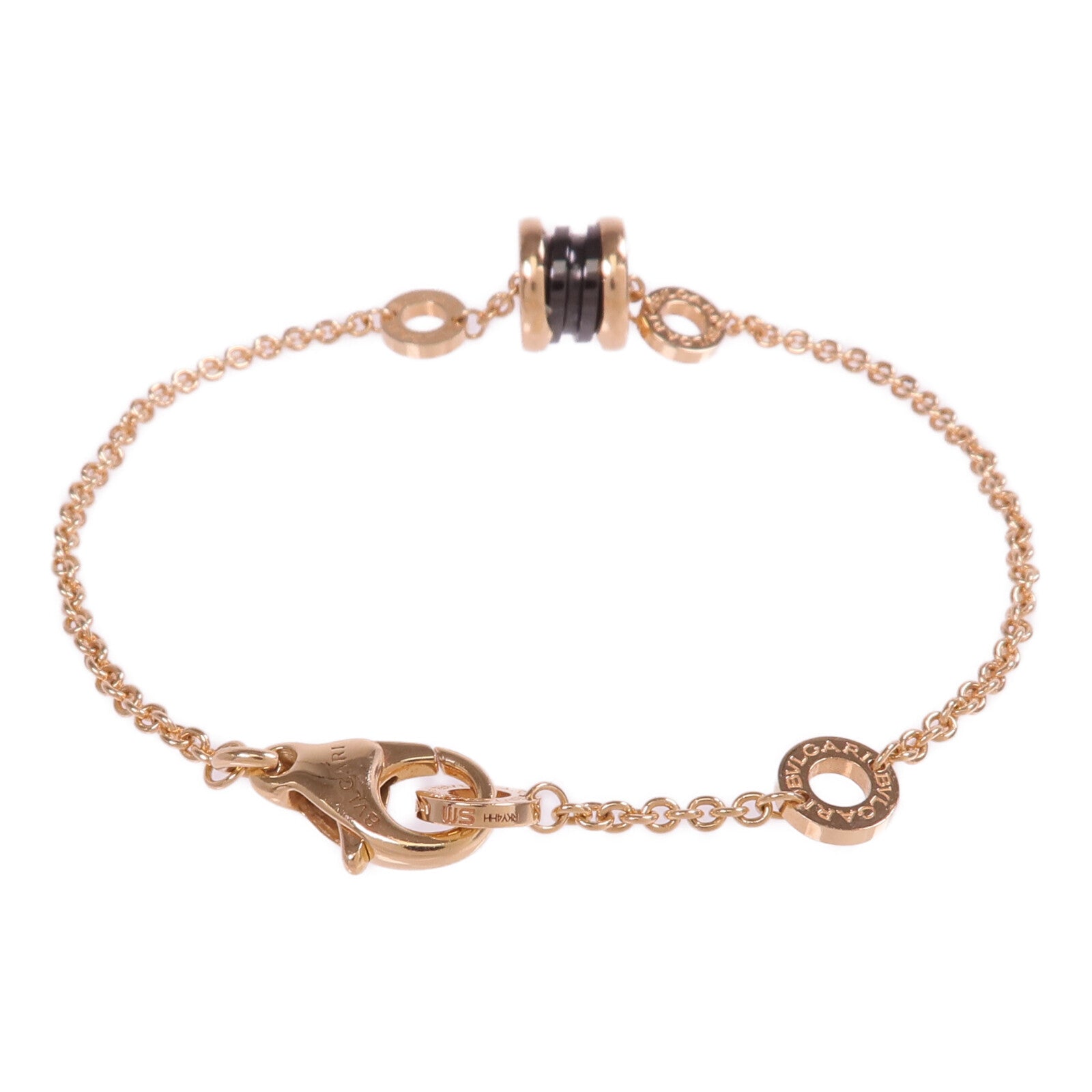 BVLGARI 18K玫瑰金/陶瓷B.zero1 Bracelet手鏈