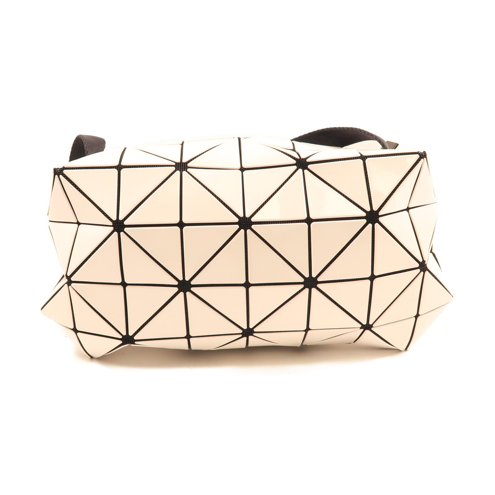 BAO BAO ISSEYMIYAKE PVC Shoulder Bag銀扣肩背袋白色