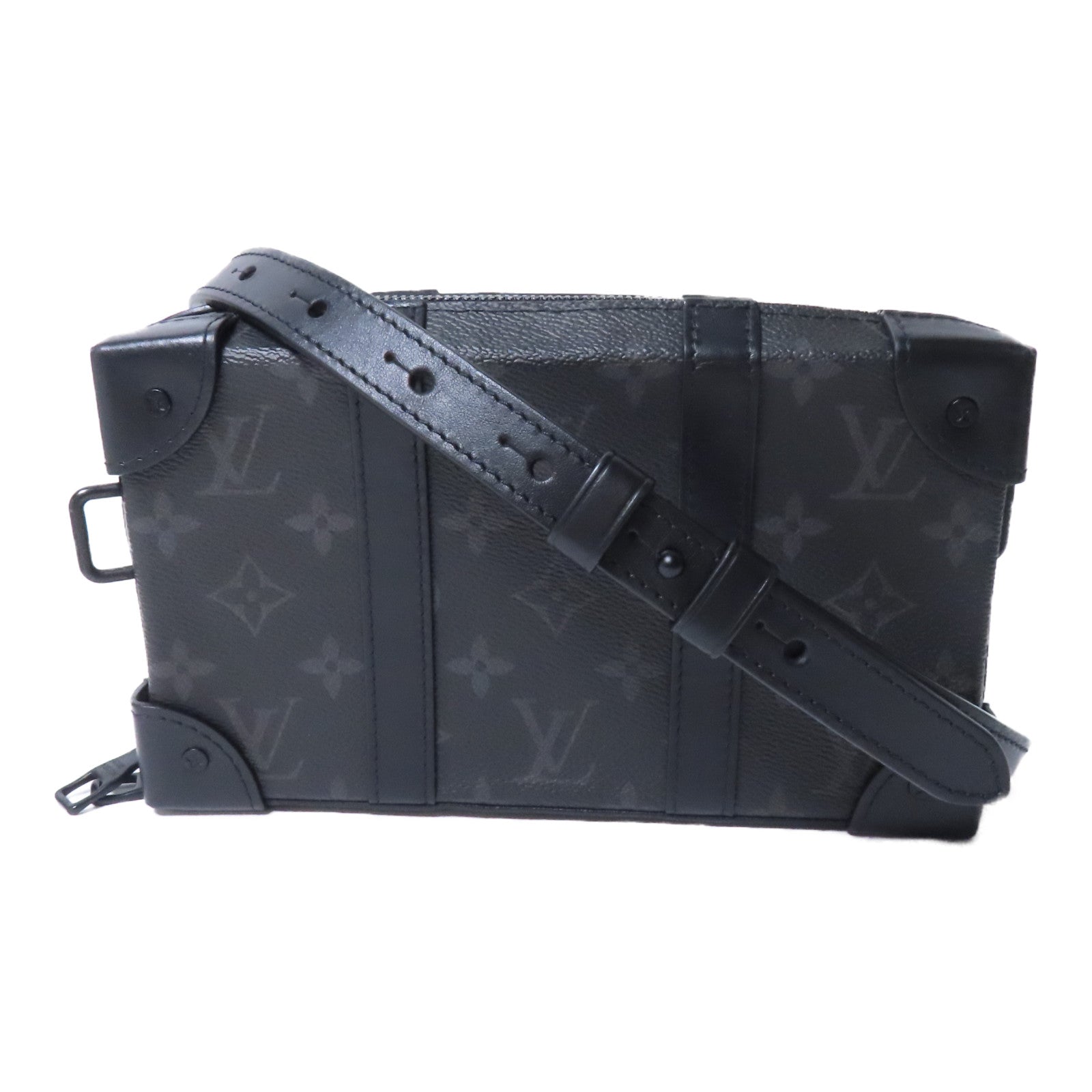 LOUIS VUITTON 【激減優惠】Monogram Eclipse Soft Trunk肩背袋黑色