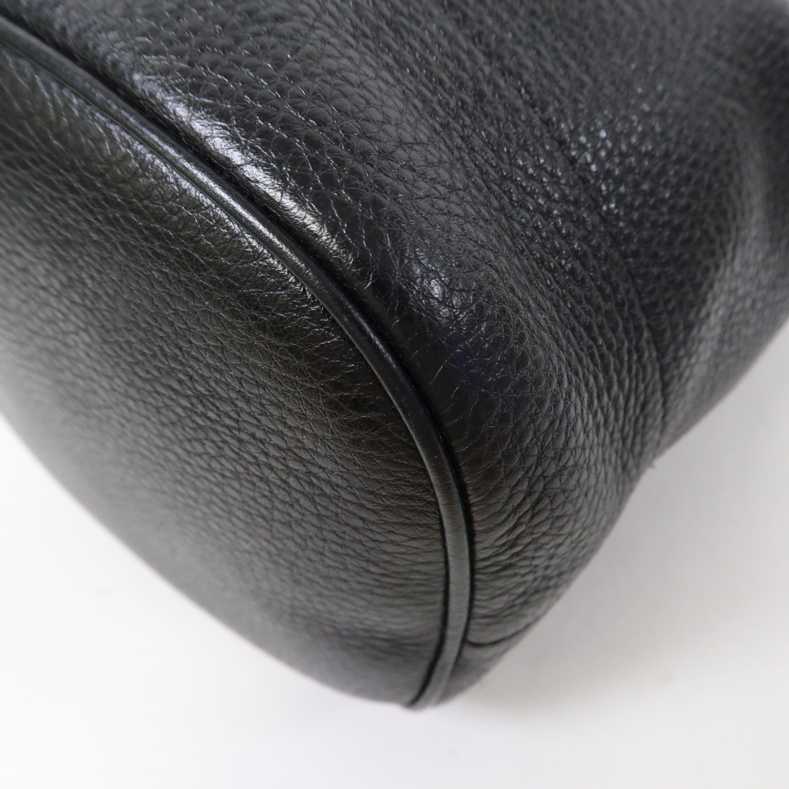 PRADA 牛皮皮革2 Way Shoulder金扣手挽肩背兩用袋黑色