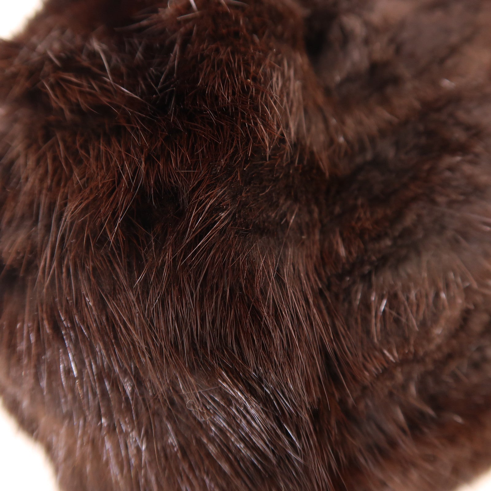 FENDI 牛皮皮革/Fur Shoulder Bag銀扣肩背袋棕色